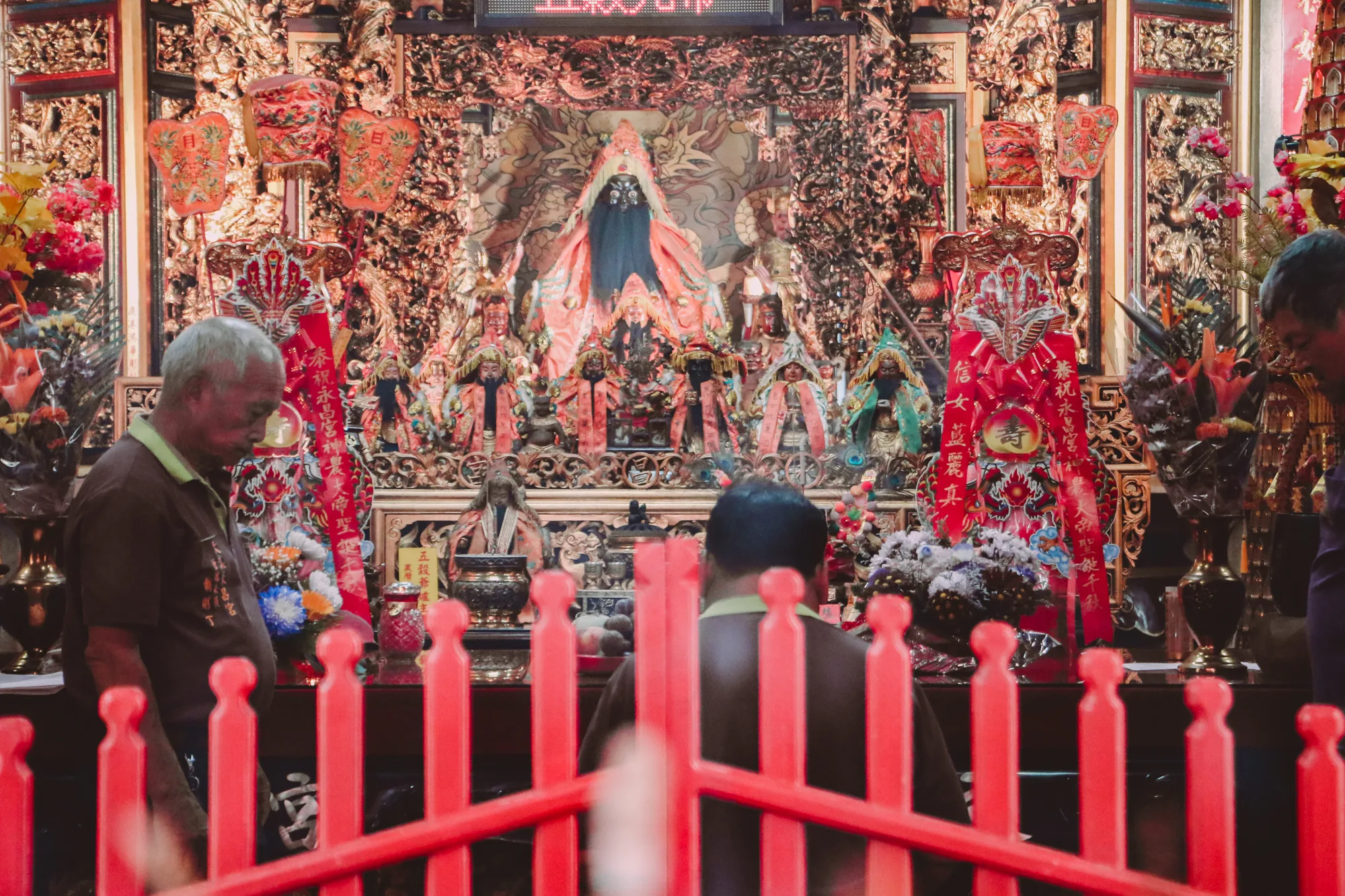 大溪永昌宮供奉之神農大帝神像。翻攝自大溪神農永昌宮臉書