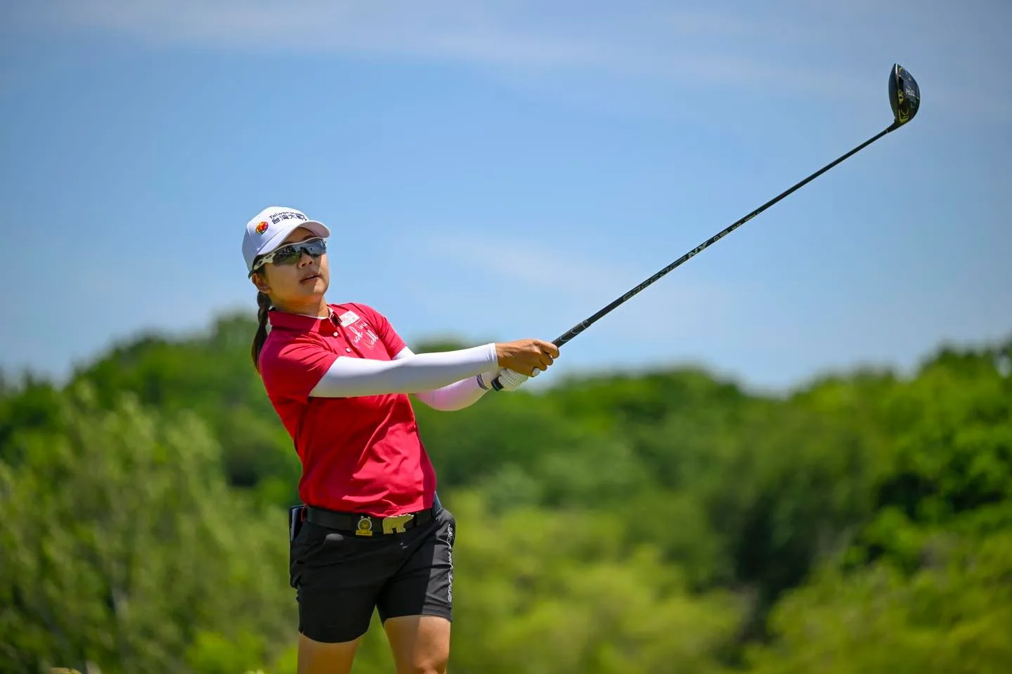 圖為台灣女子職業高爾夫好手徐薇淩於LPGA美國女子高爾夫公開賽出賽。取自徐薇淩臉書