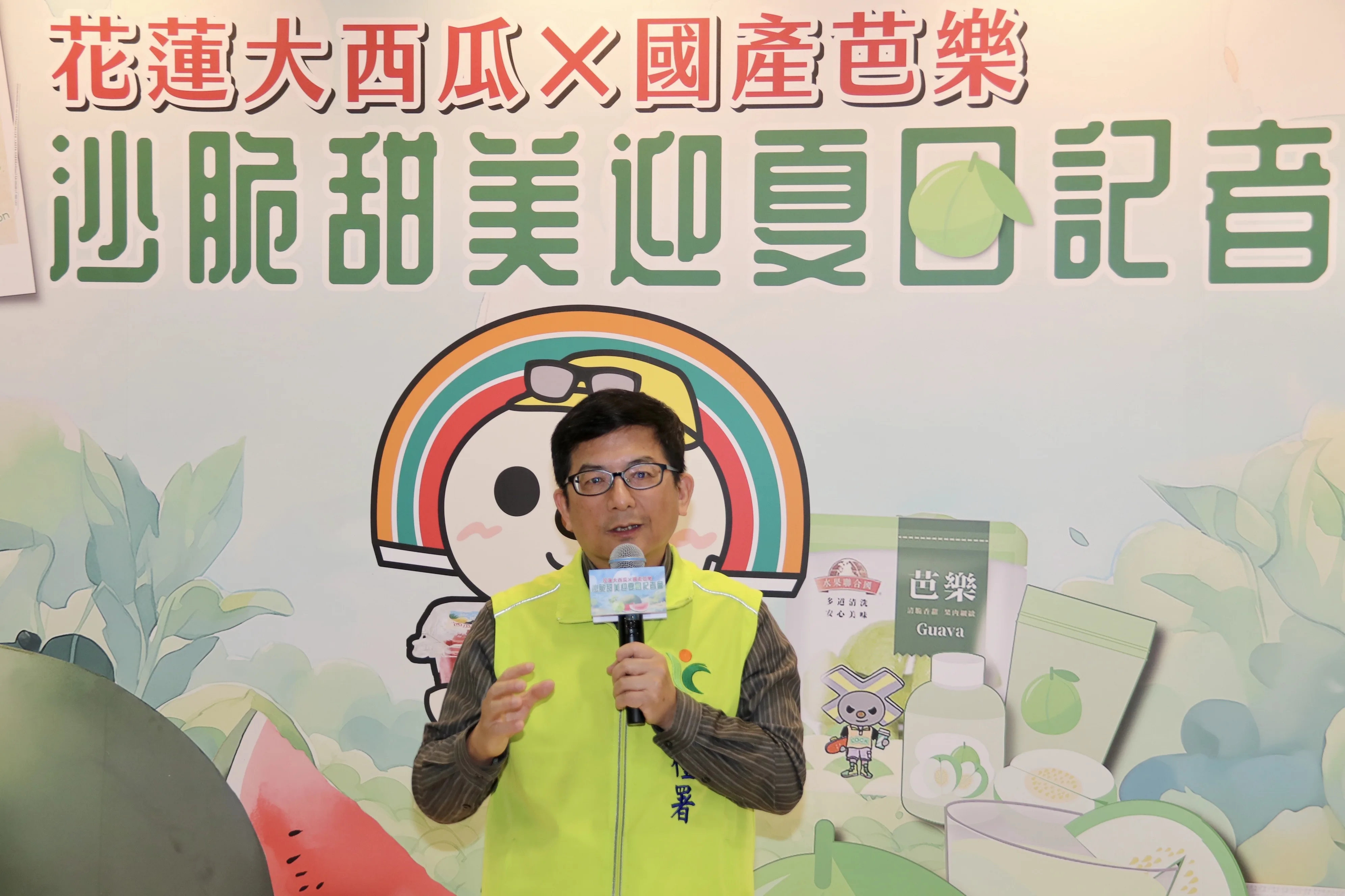 農糧署蘇茂祥代理署長出席記者會。農糧署提供
