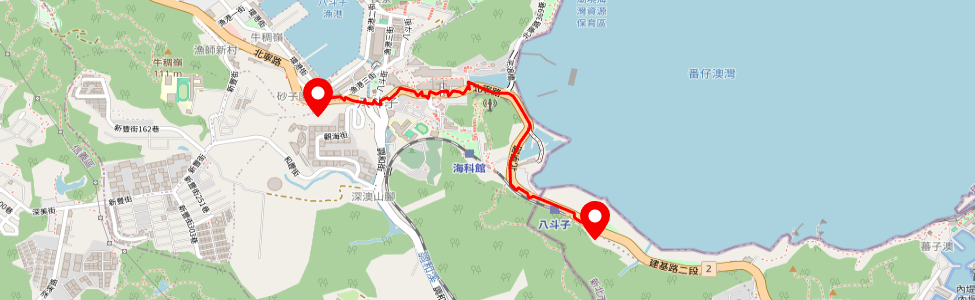 基隆潮境公園土石崩塌，公路局緊急調度替代道路。取自公路局網站