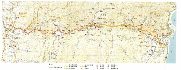 圖為中橫快速公路第二階段可行性研究路線圖,和國道六號有部分路線不同。取自臉書社團「公路邦.公路研究討論區.TwRoadClub」Chih Chiu Kung貼文