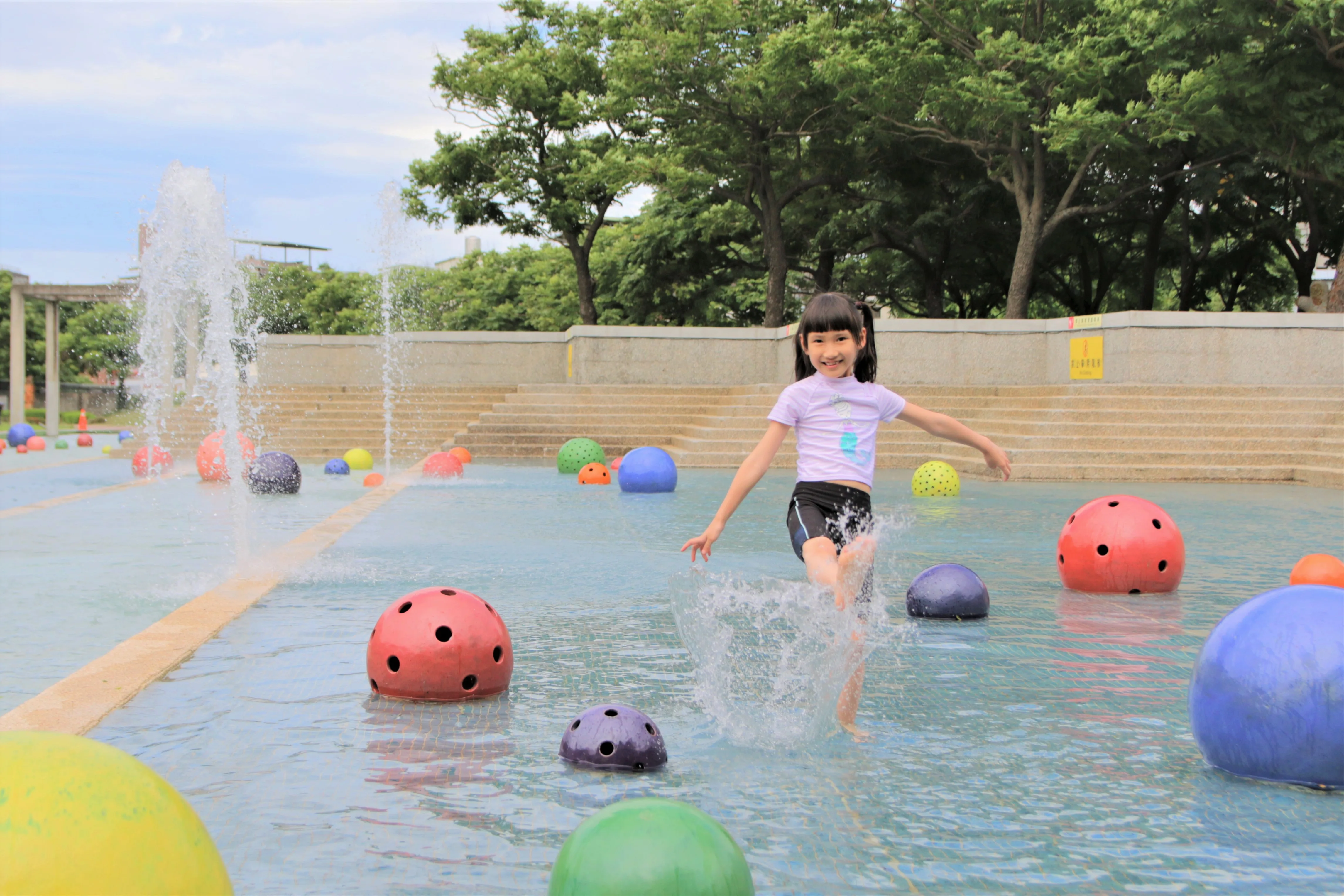 6月15日起，陶博館免費開放戲水池。陶博館提供