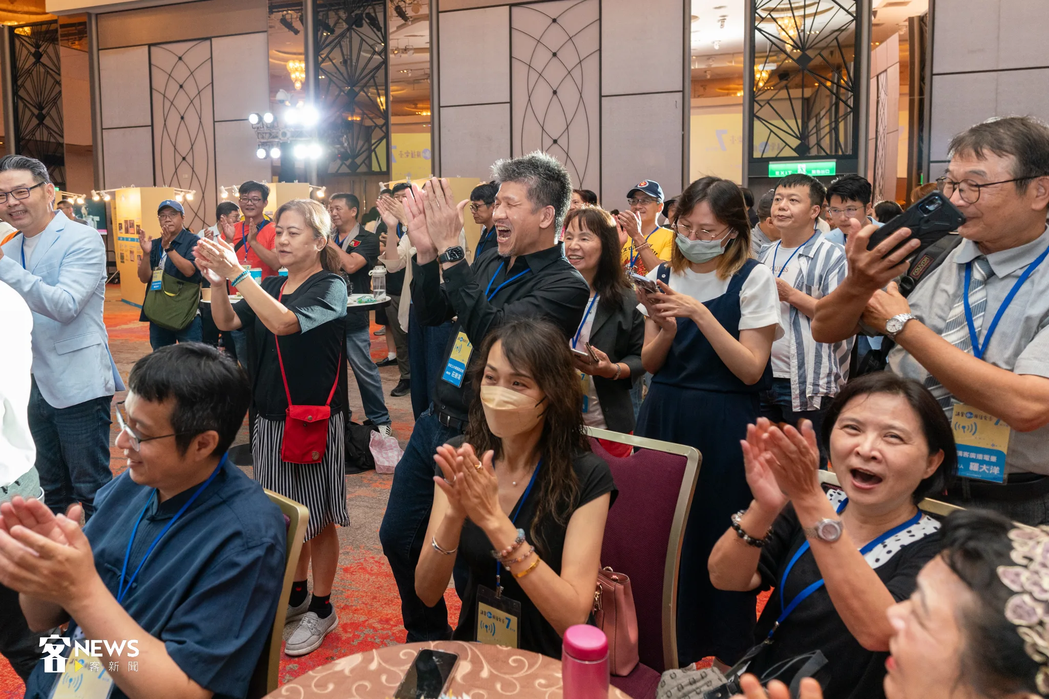 講客電臺7週年台慶現場歡呼聲、尖叫聲不斷,氣氛超嗨。宋佩遙攝