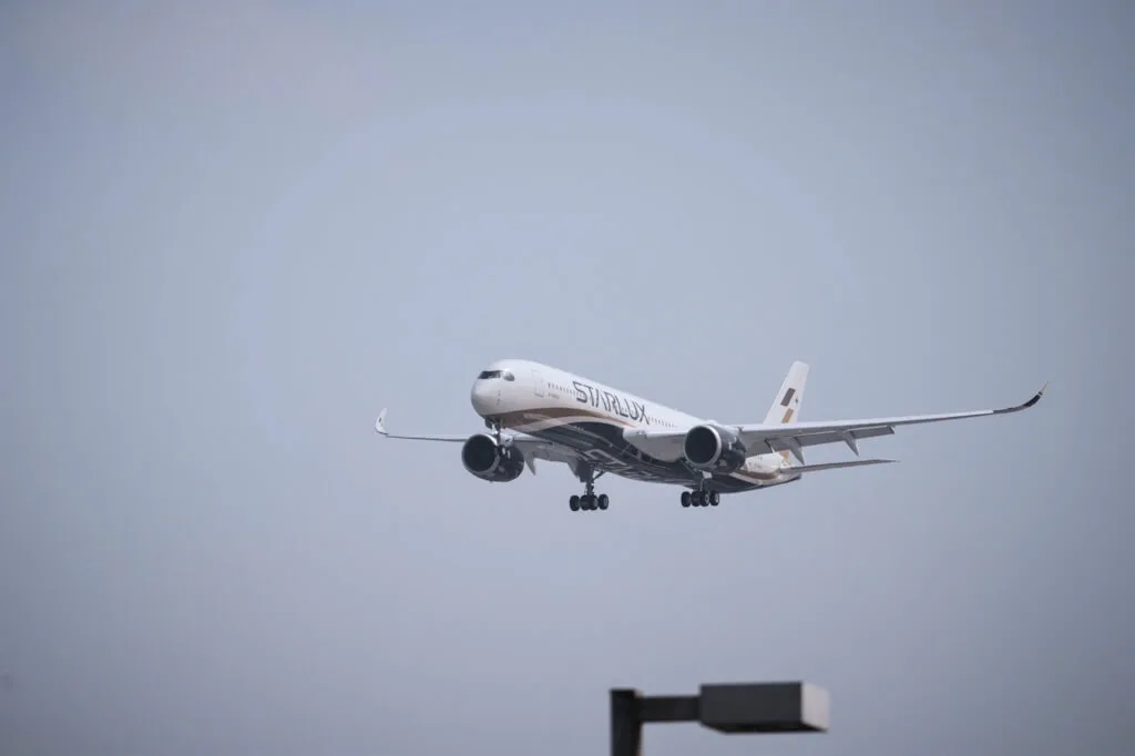 美國受惠於星宇航空開航及增班等因素，成為第4大市場。圖為星宇航空班機。翻攝自星宇航空 臉書