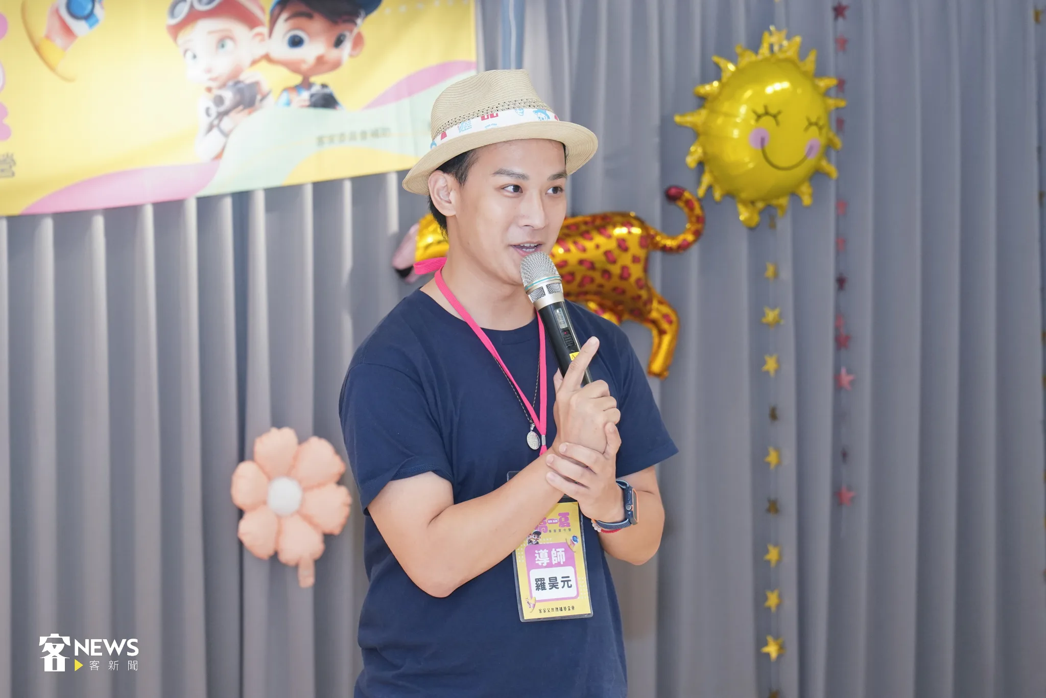 羅昊元希望學員記得他在營隊中再三提醒大家的自律與效率。宋佩遙攝