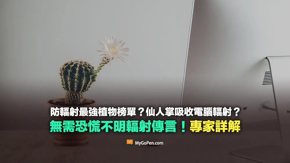 【查證】防輻射、淨化空氣最強植物榜單？仙人掌吸收電腦輻射？專家詳解