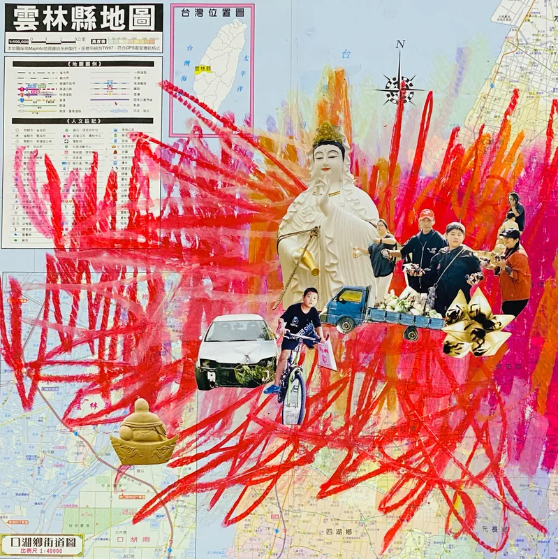 黃珈作品「臨水」。中央社
