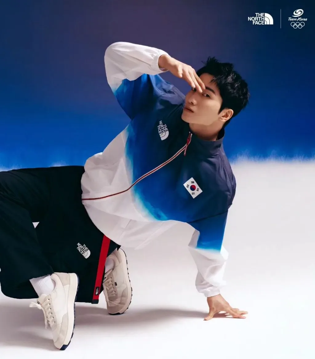 韓國隊奧運隊服。翻攝自thenorthface_kr IG