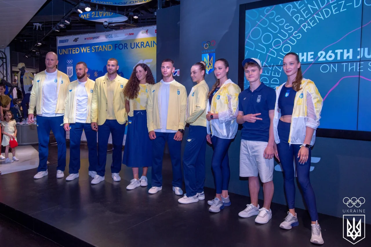 本屆烏克蘭奧運隊服。翻攝自Ukrainian National Olympic Committee