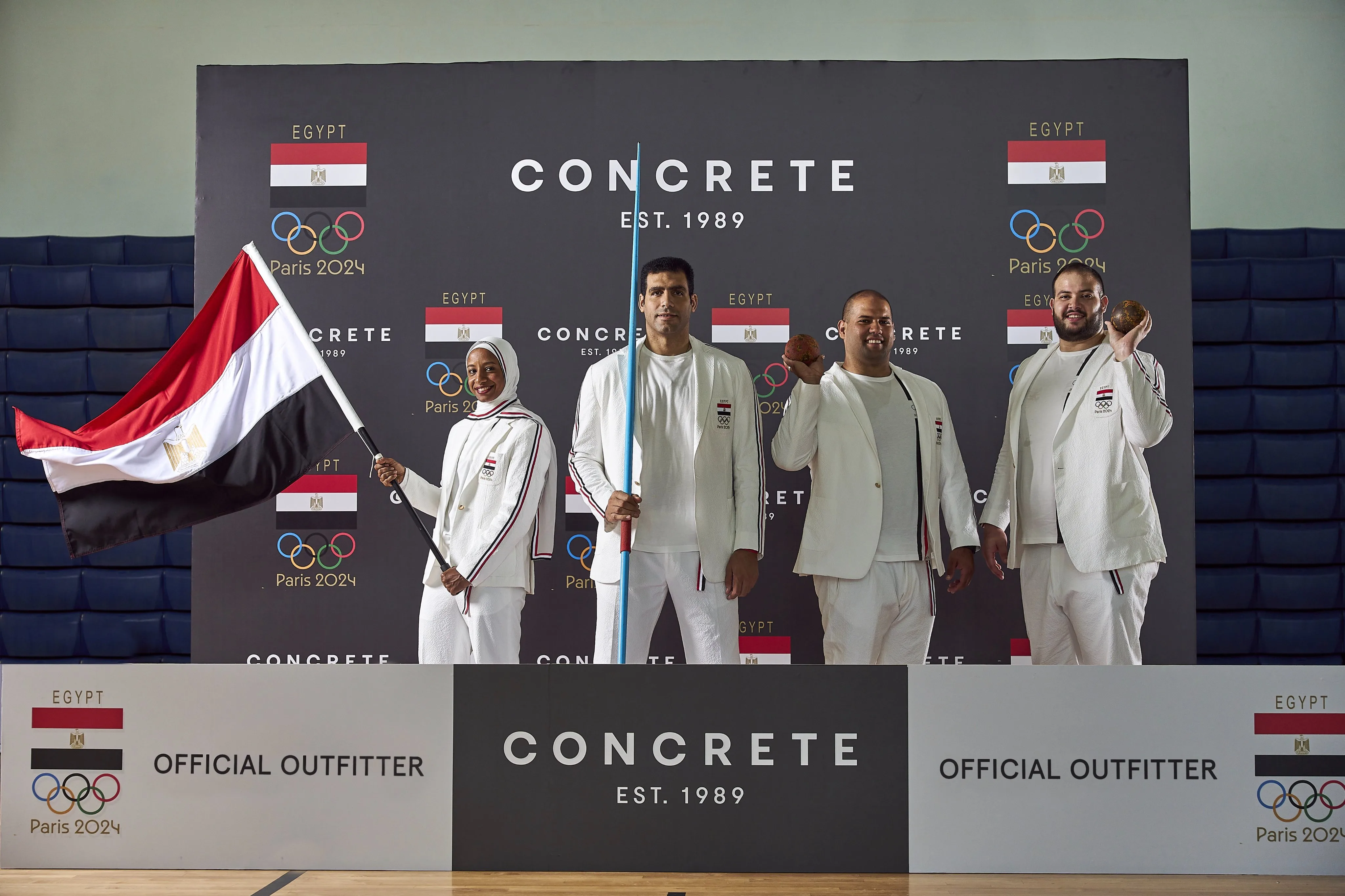 本屆埃及奧運隊服。翻攝自concrete_official IG