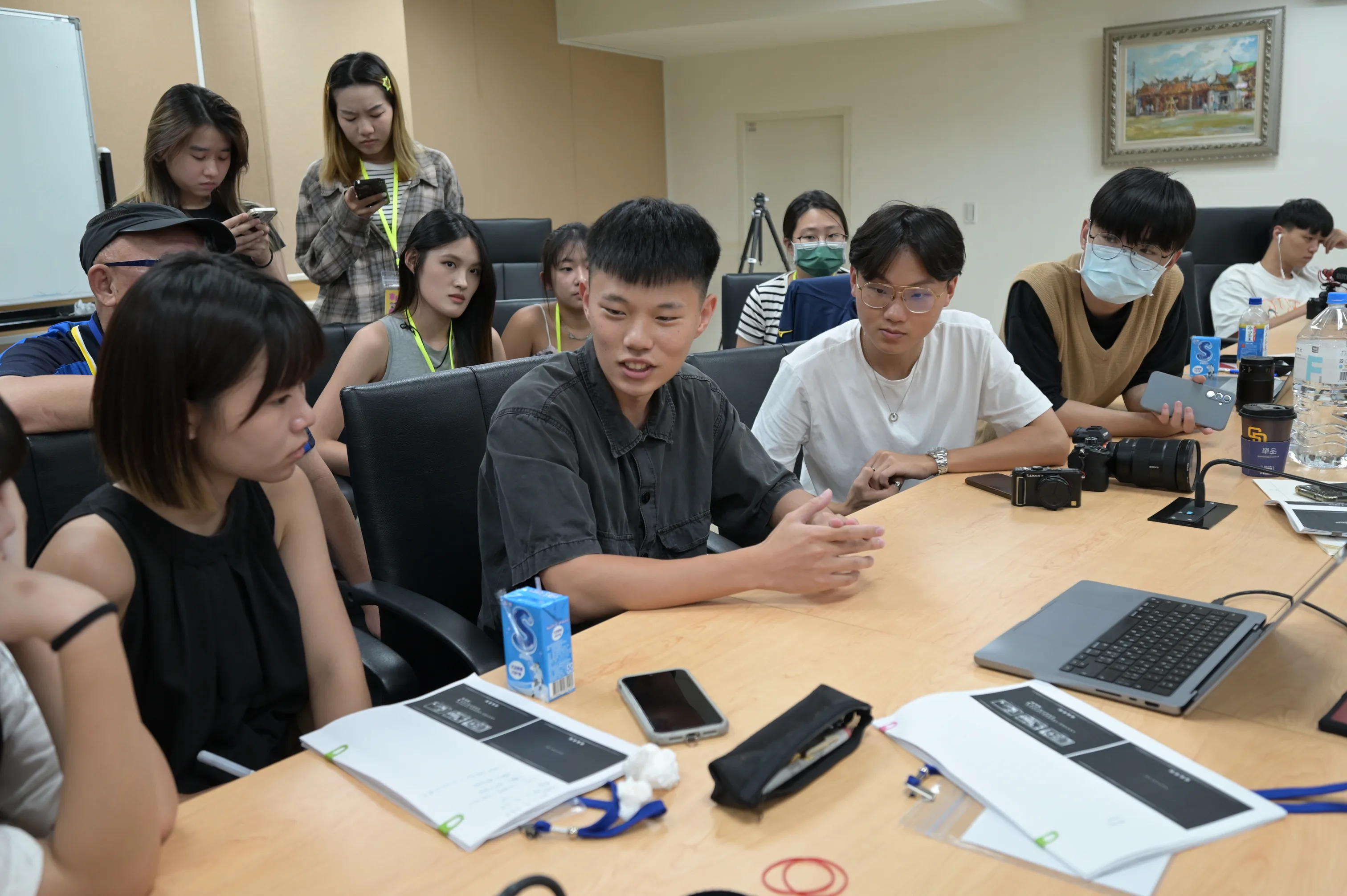 查理分享社群媒體經營心路歷程。洪俊傑攝