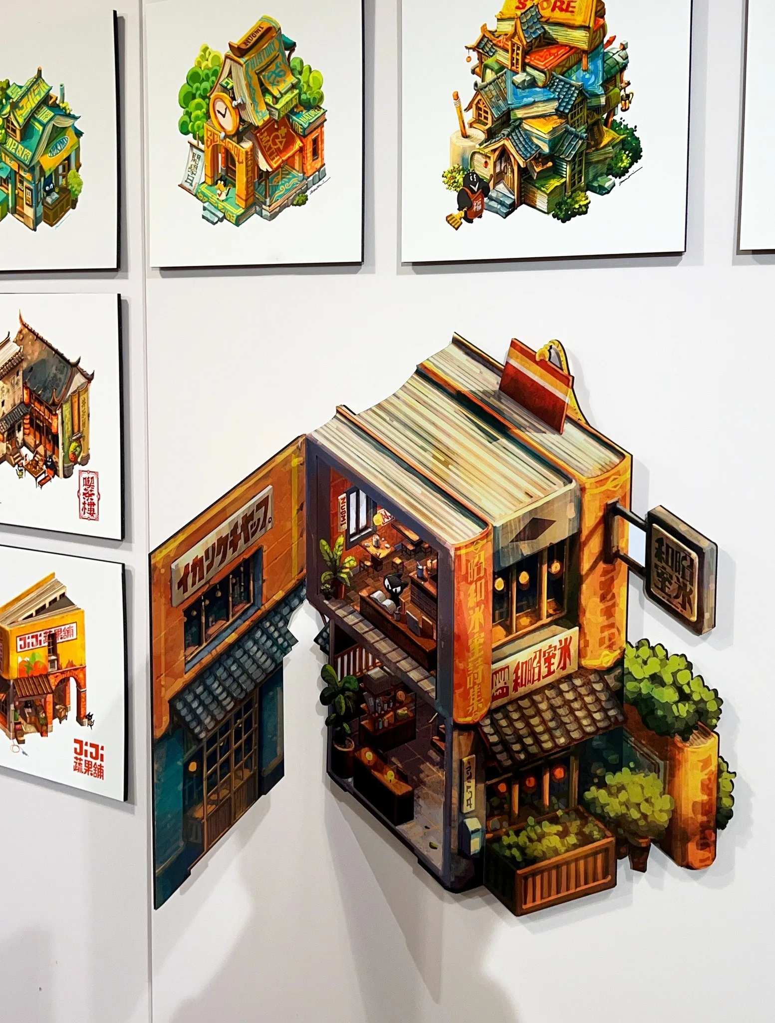 諾米個展畫作展出蘊含空間感。翻攝自Nuomi 諾米FB