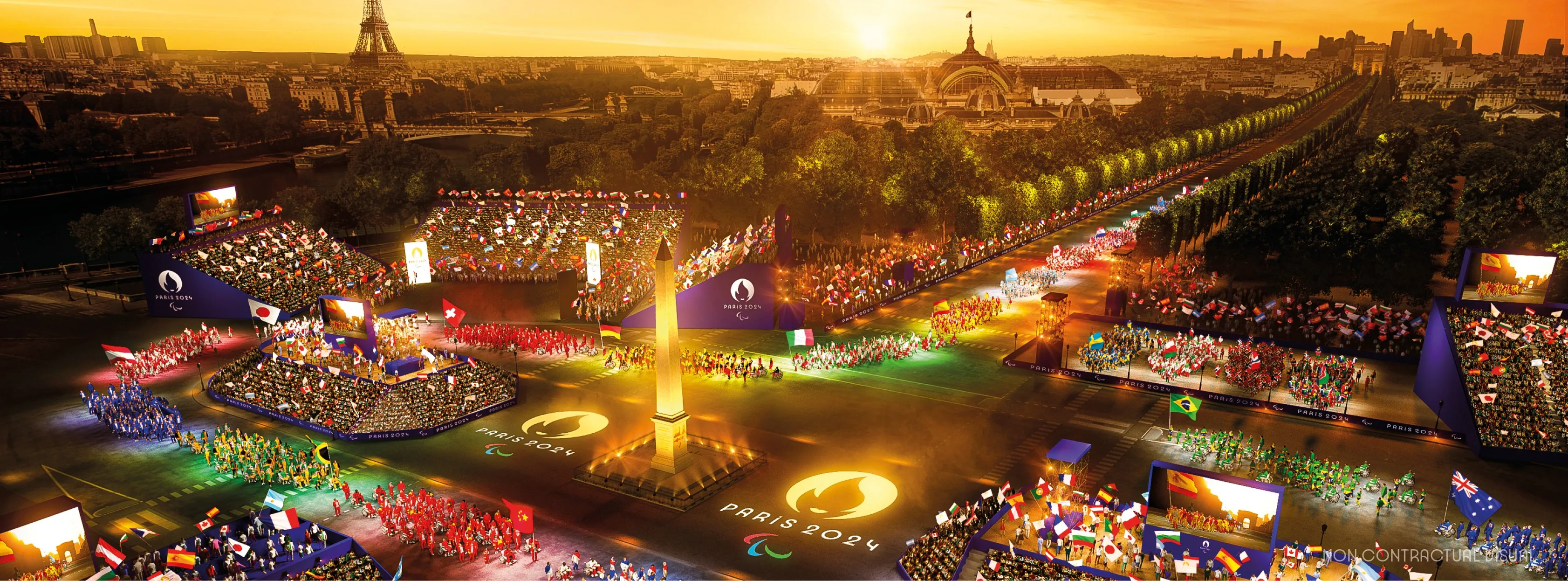 2024巴黎奧運開幕大秀受到全球矚目。翻攝自Paris 2024