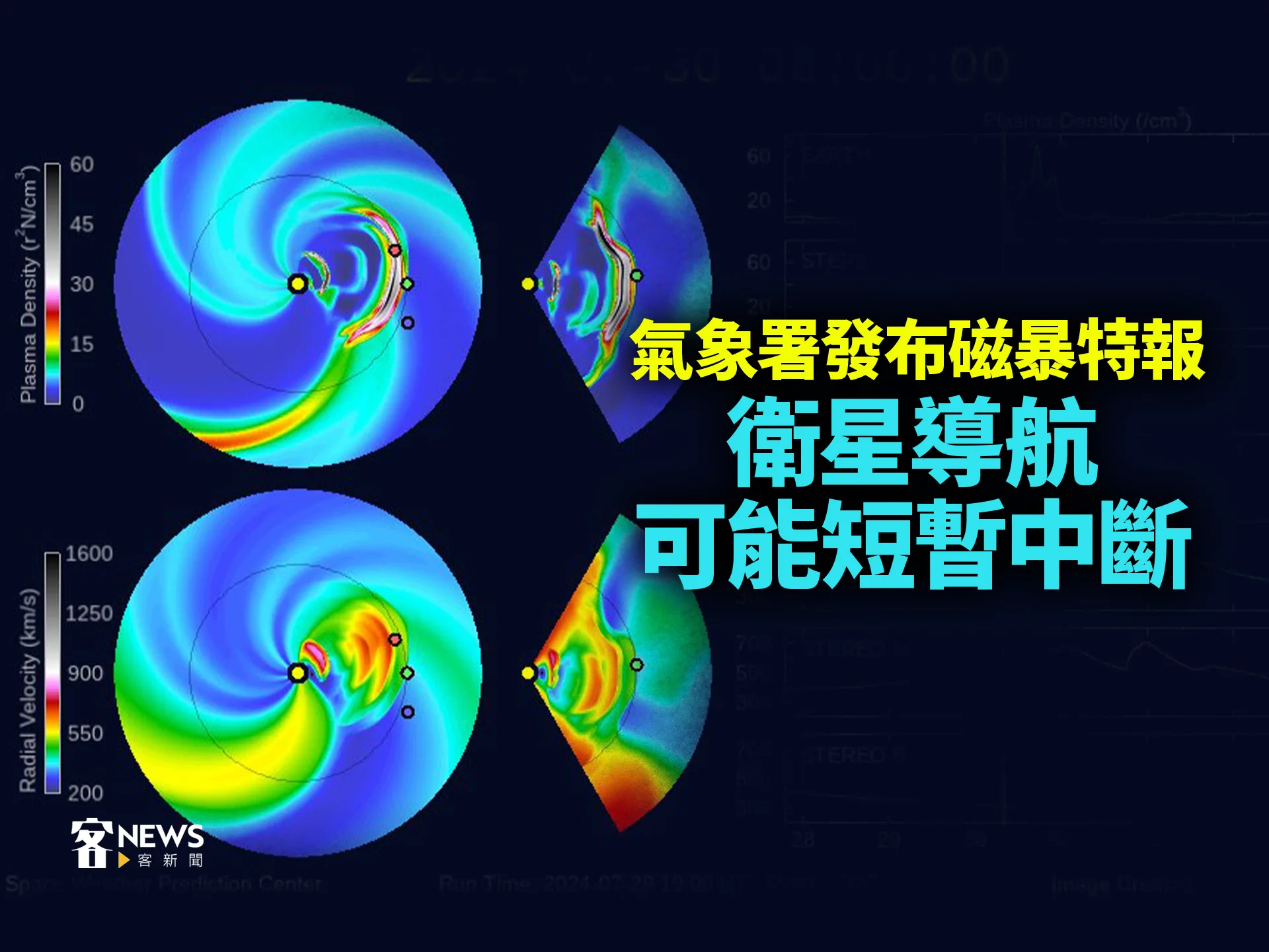 氣象署發布磁暴特報　衛星導航可能短暫中斷　