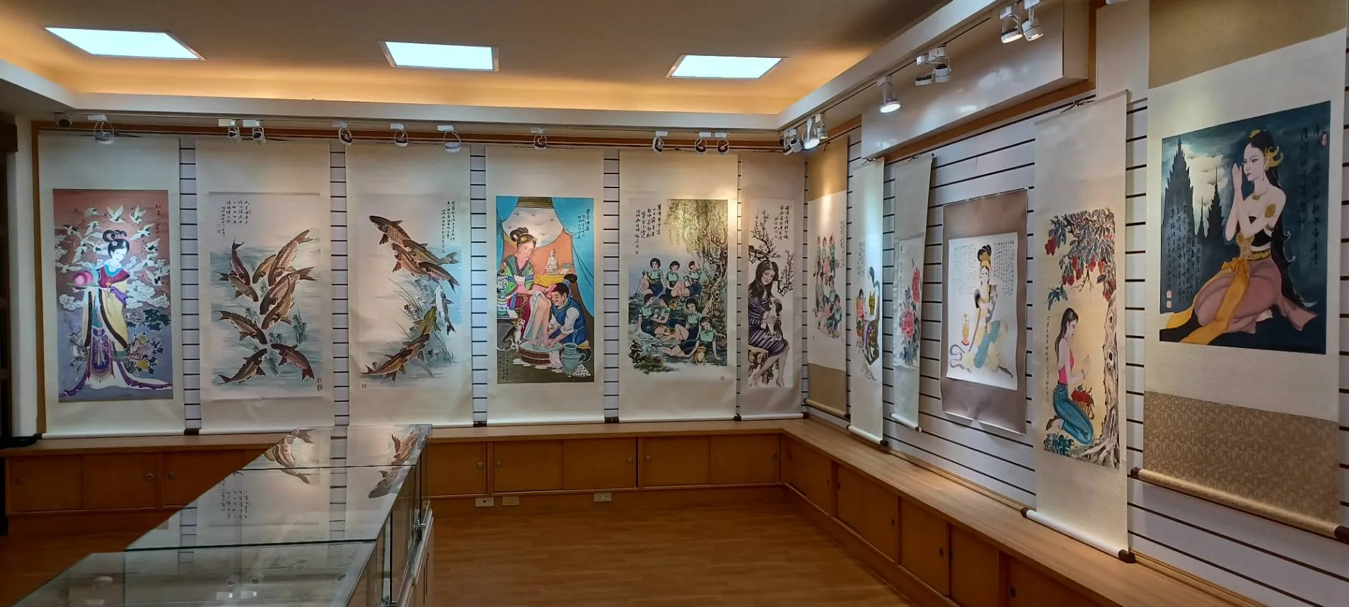 花蓮縣客家文化會館舉辦「吳崇斌九四薪傳回顧展」。花蓮客家事務處提供