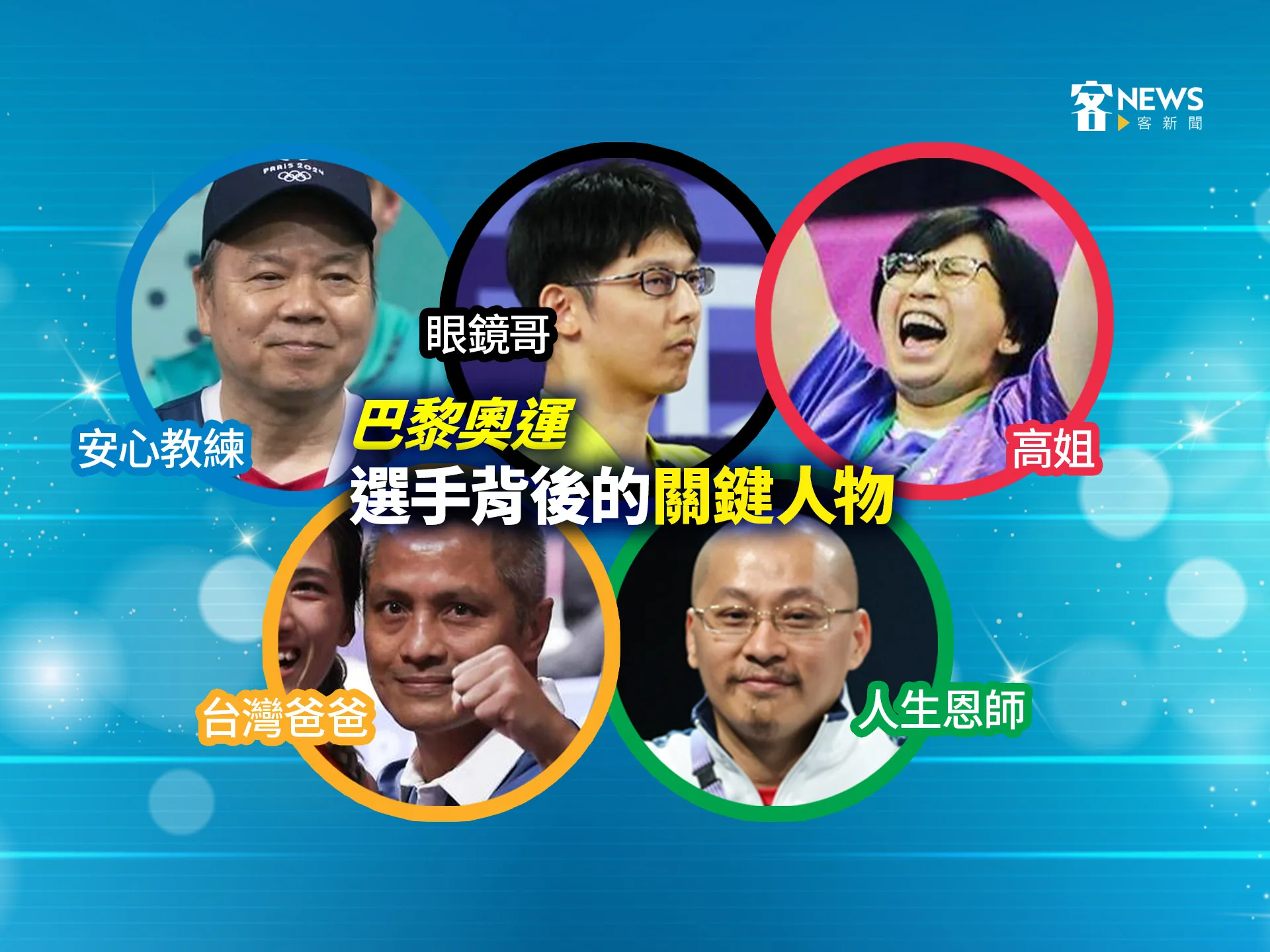 巴黎奧運／選手背後的關鍵人物　麟洋配功臣「眼鏡哥」、林昀儒的「安心教練」