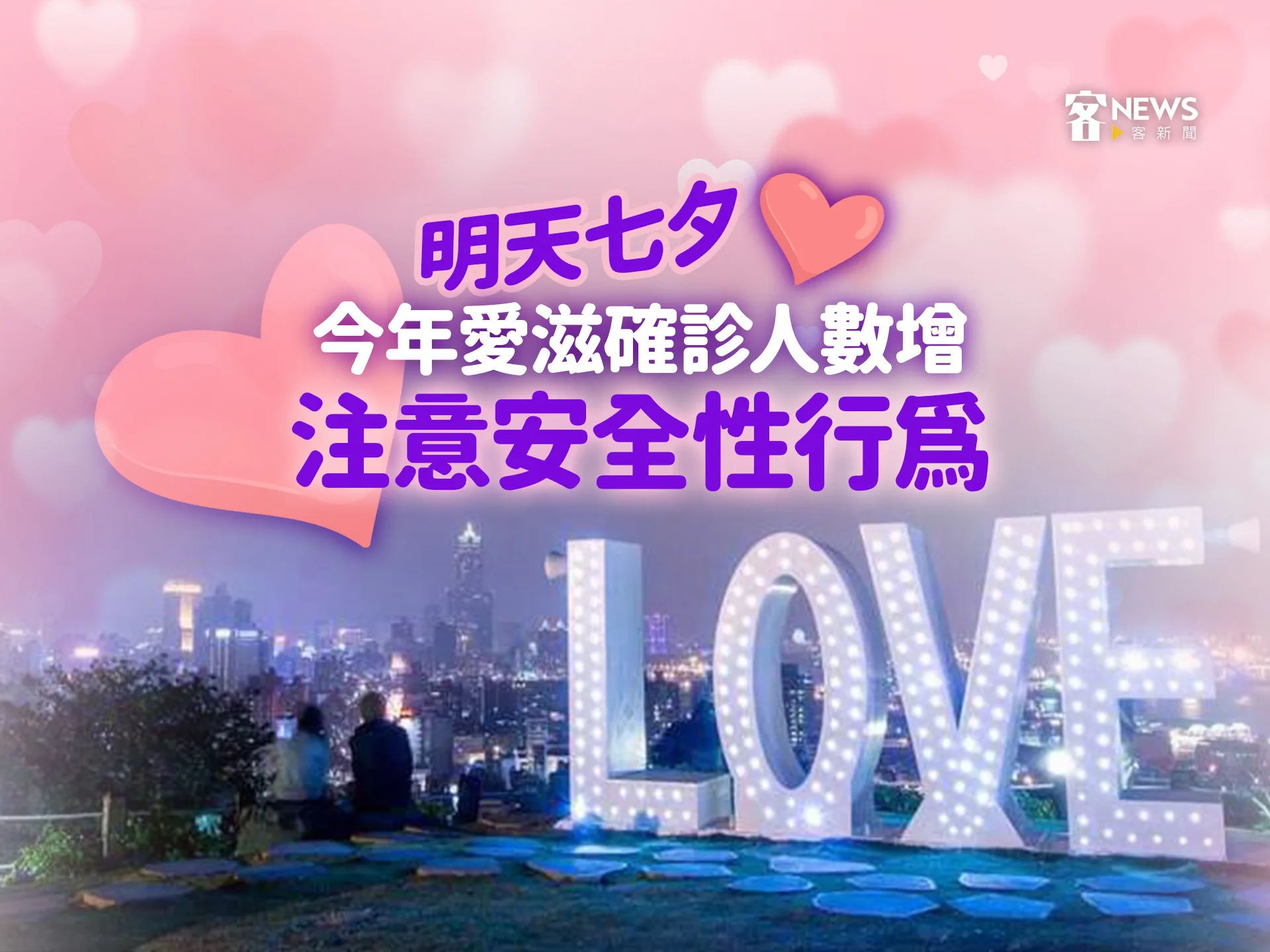 明天七夕　今年愛滋確診人數增加　注意安全性行為