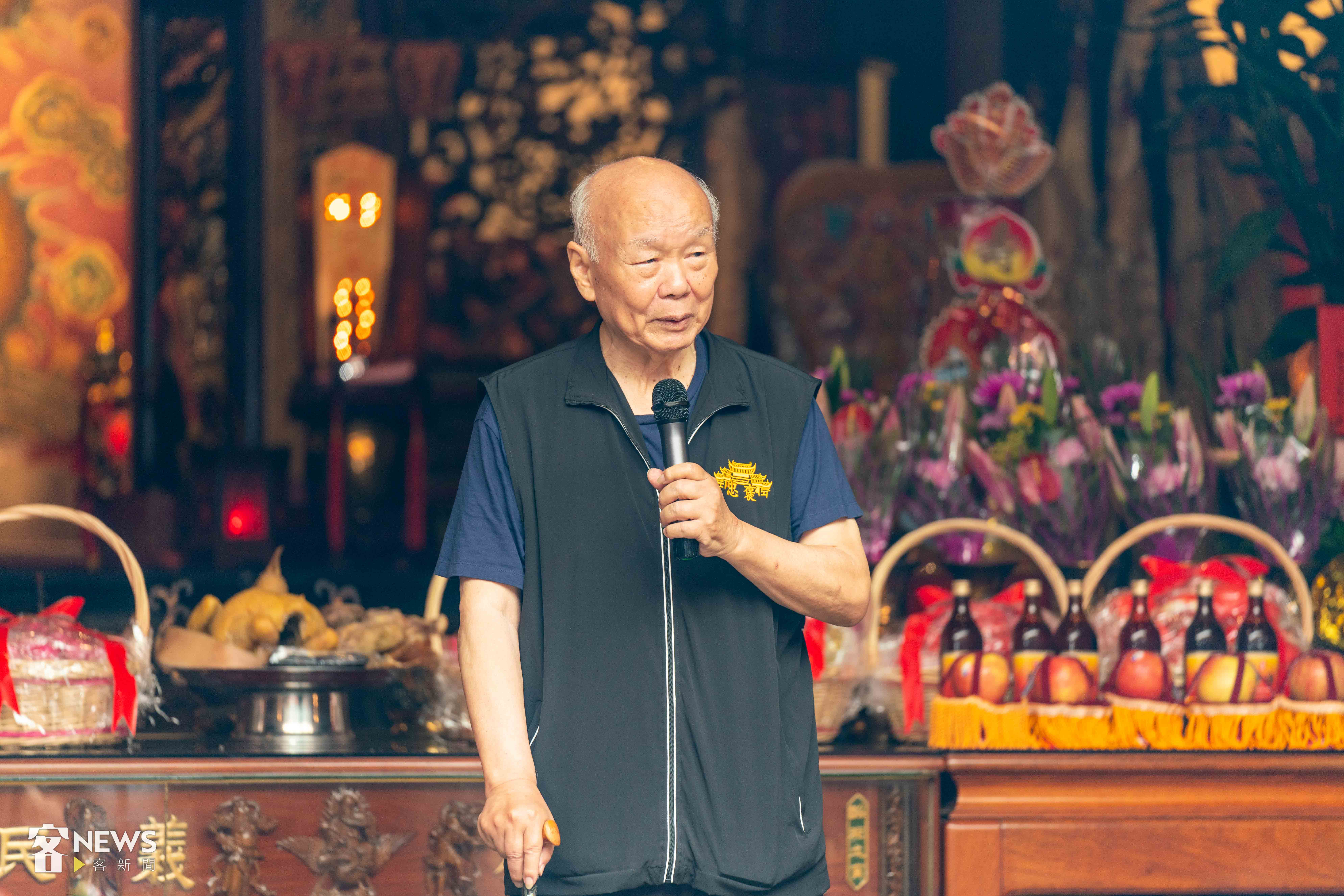 義民廟董事長林光華強調,義民祭是感念當年保鄉衛土的祖先。李台源攝
