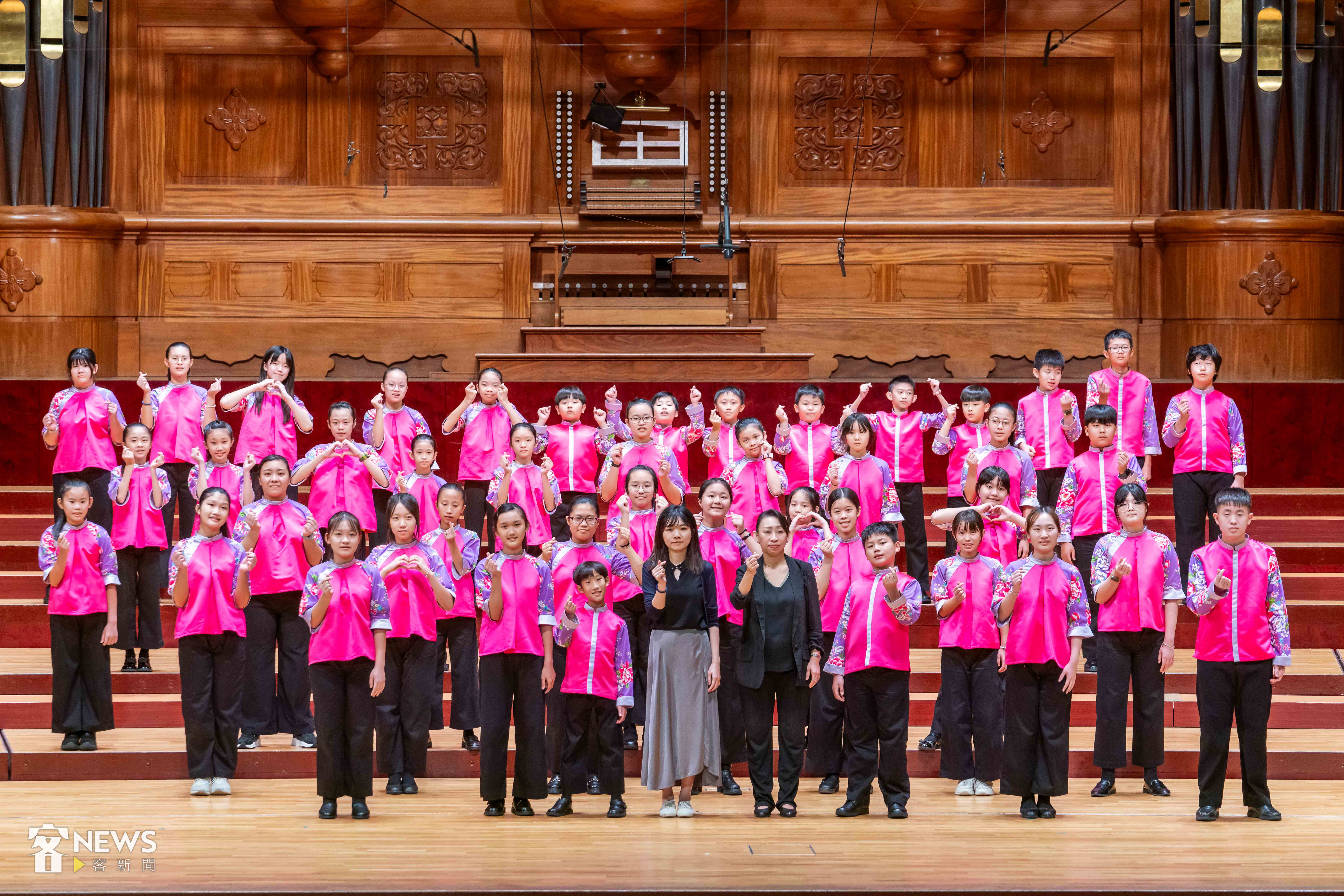 國立客家兒童合唱團8月20日晚間於國家音樂廳舉辦年度公演。李台源攝