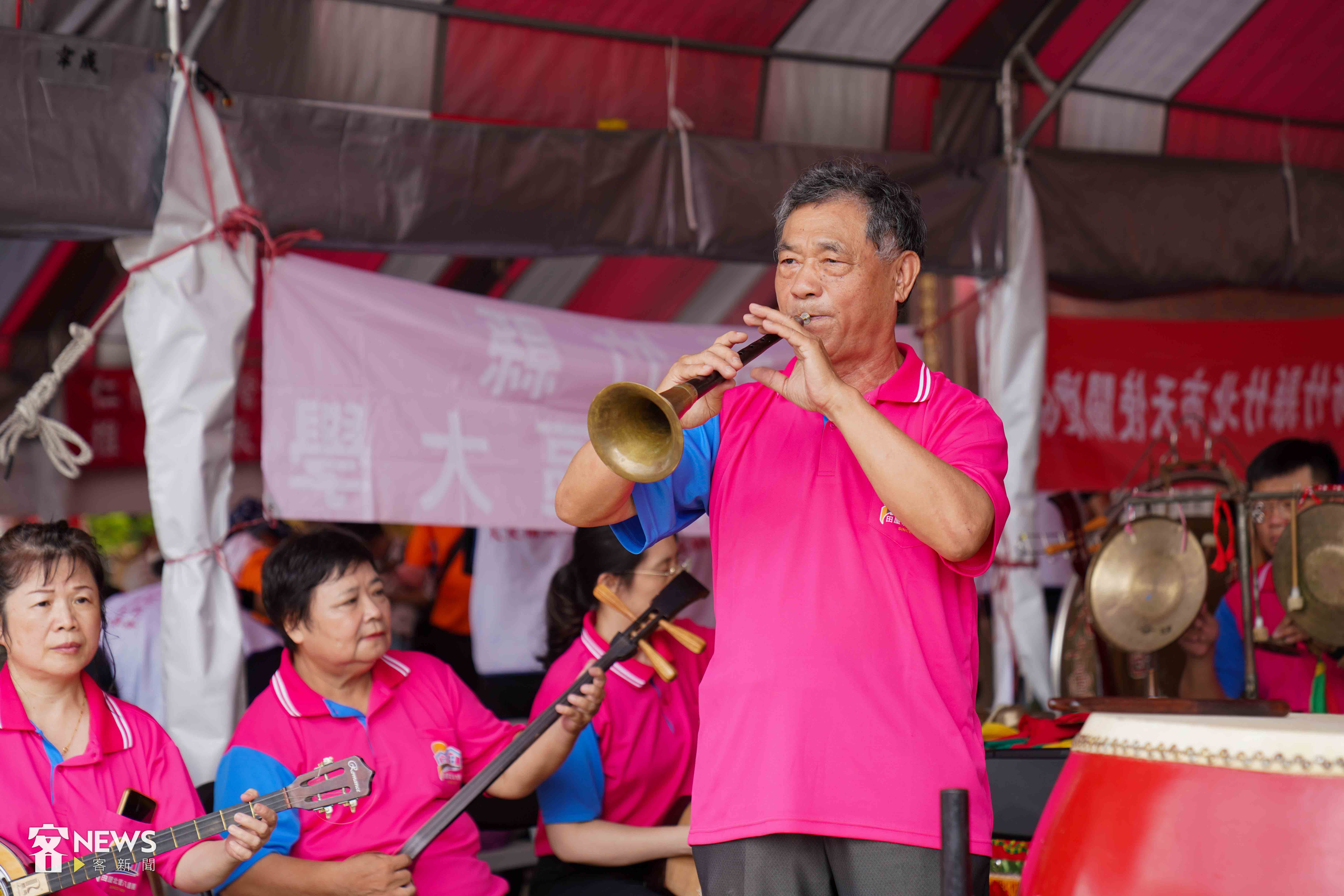 客家八音大拚場。李台源攝