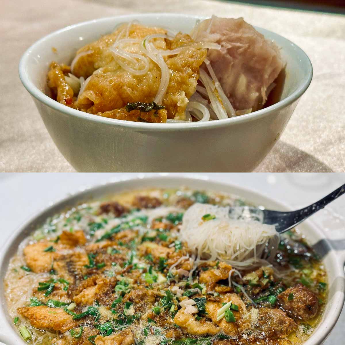 芋頭米粉湯。蕭秀琴攝