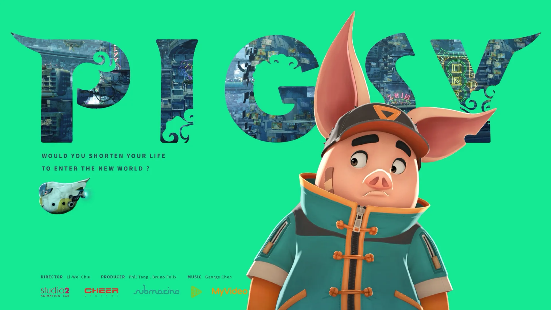 台灣優秀作品《八戒:決戰未來》(Pigsy)也將在TIAF台中國際動畫影展播映。翻攝自TIAF官網