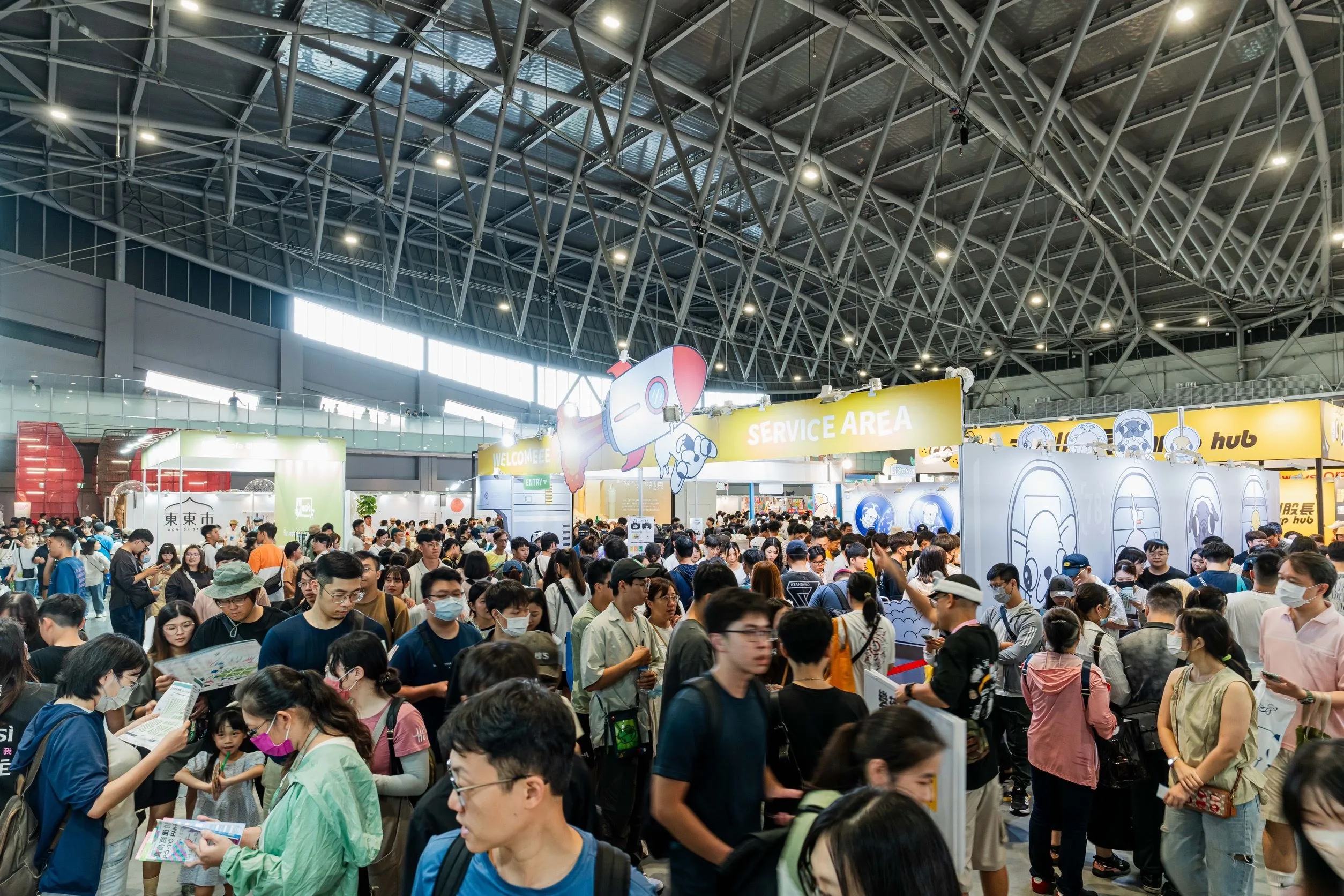 2024台灣文博會吸引超過570家文創品牌參展,攤位數達700個。文化部提供