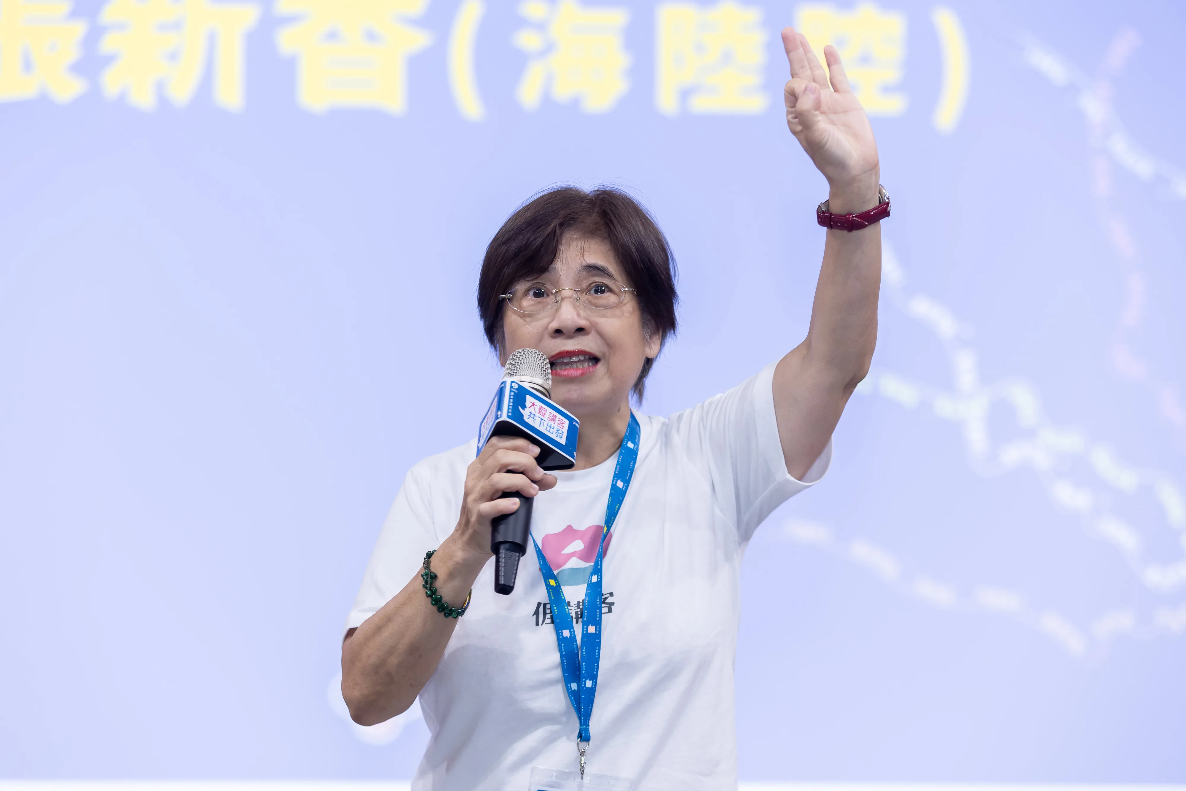 張新香表示自己秉持「危機感、使命感、榮譽感」,盼能傳承發揚客家文化。客委會提供