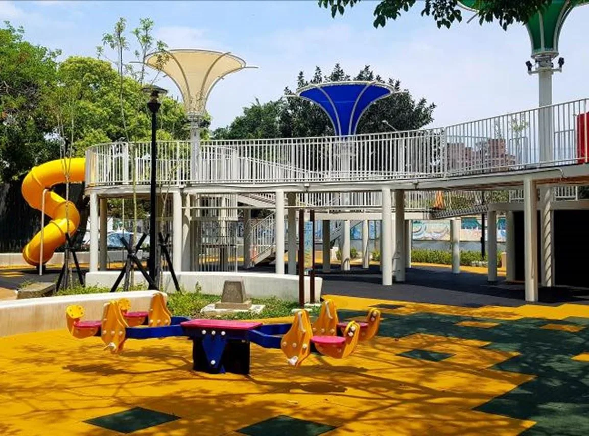 頭份蟠桃公園。苗栗縣政府提供