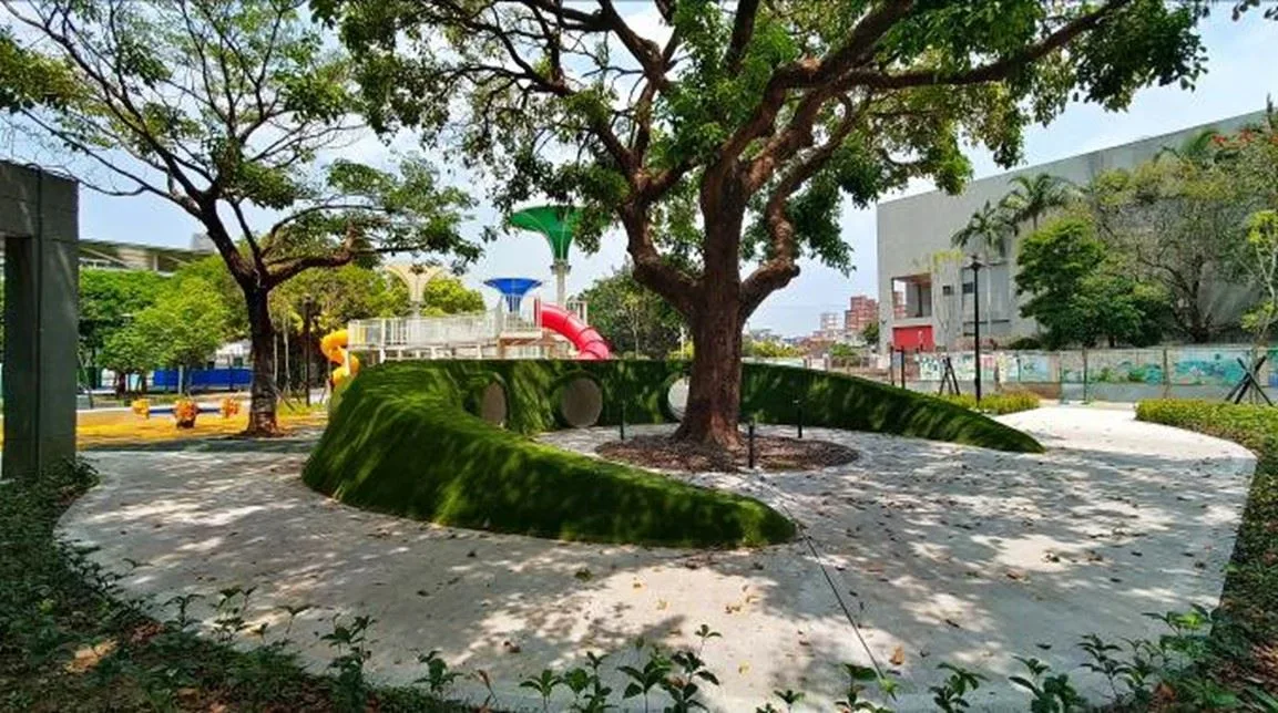 頭份蟠桃公園。苗栗縣政府提供
