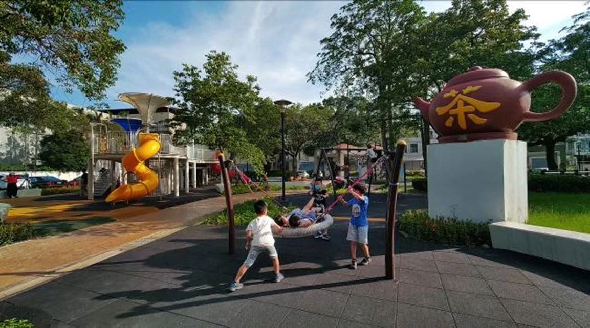 頭份蟠桃公園。苗栗縣政府提供