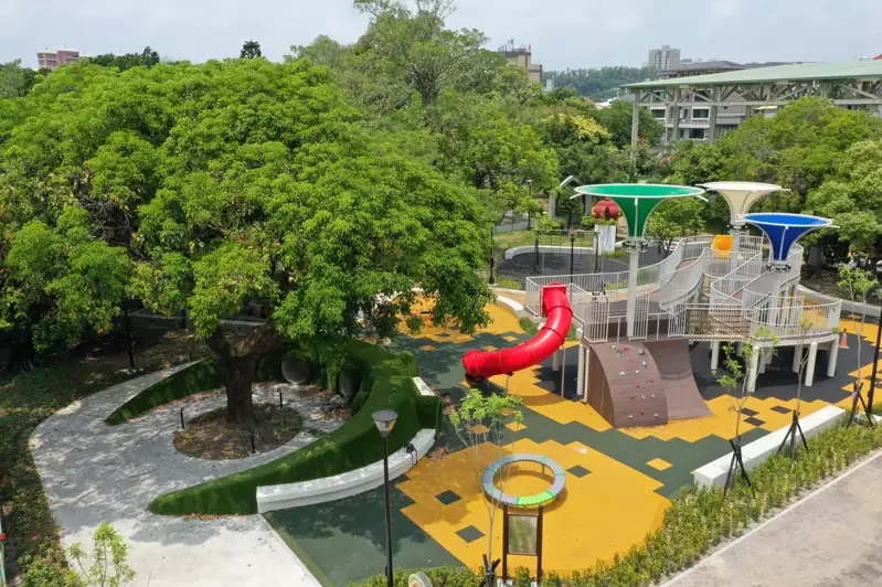 頭份蟠桃公園。苗栗縣政府提供