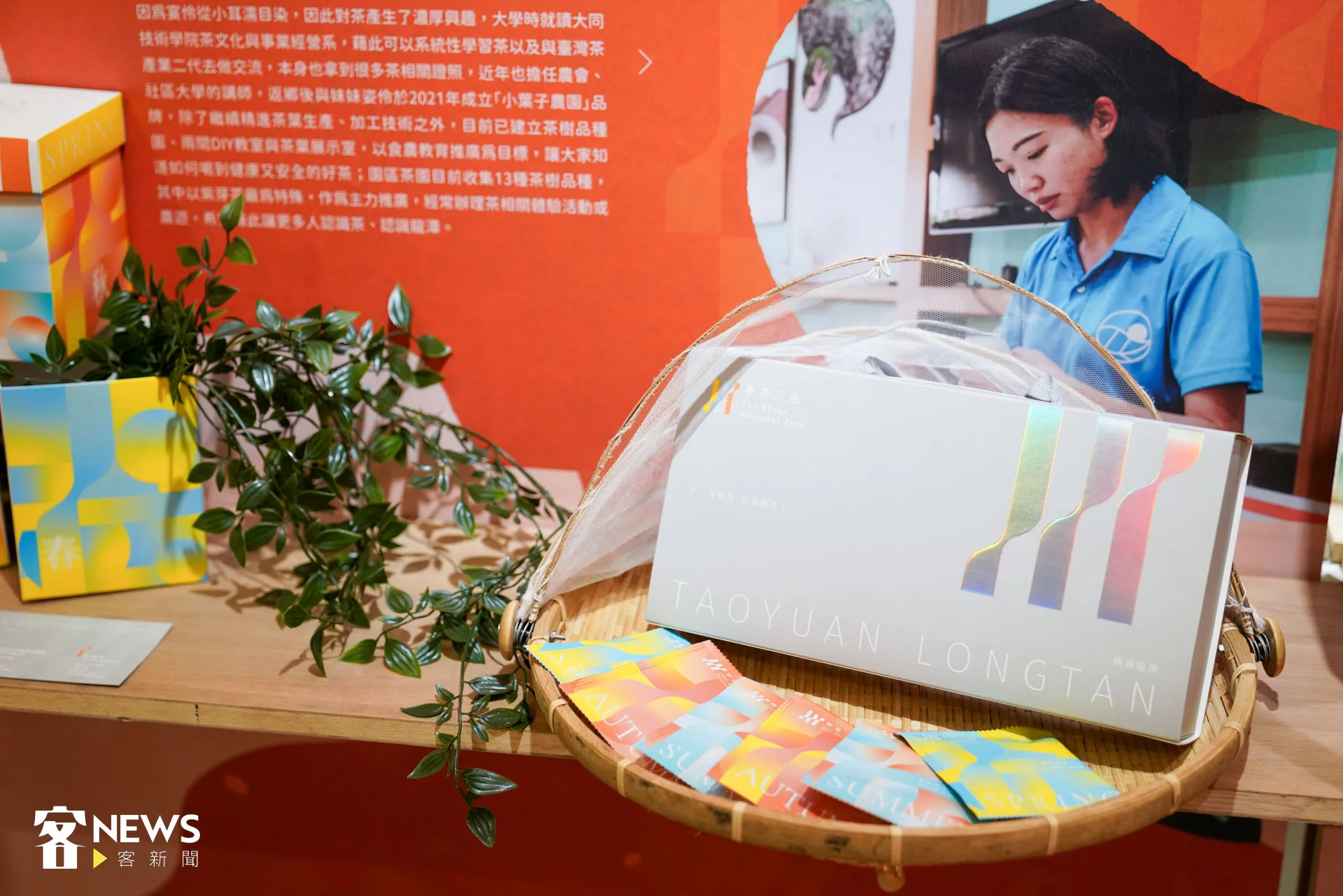 由文新製茶、尚好茗茶、小葉子農園聯合推出的「季茶三色茶葉禮盒」。朱愷元攝