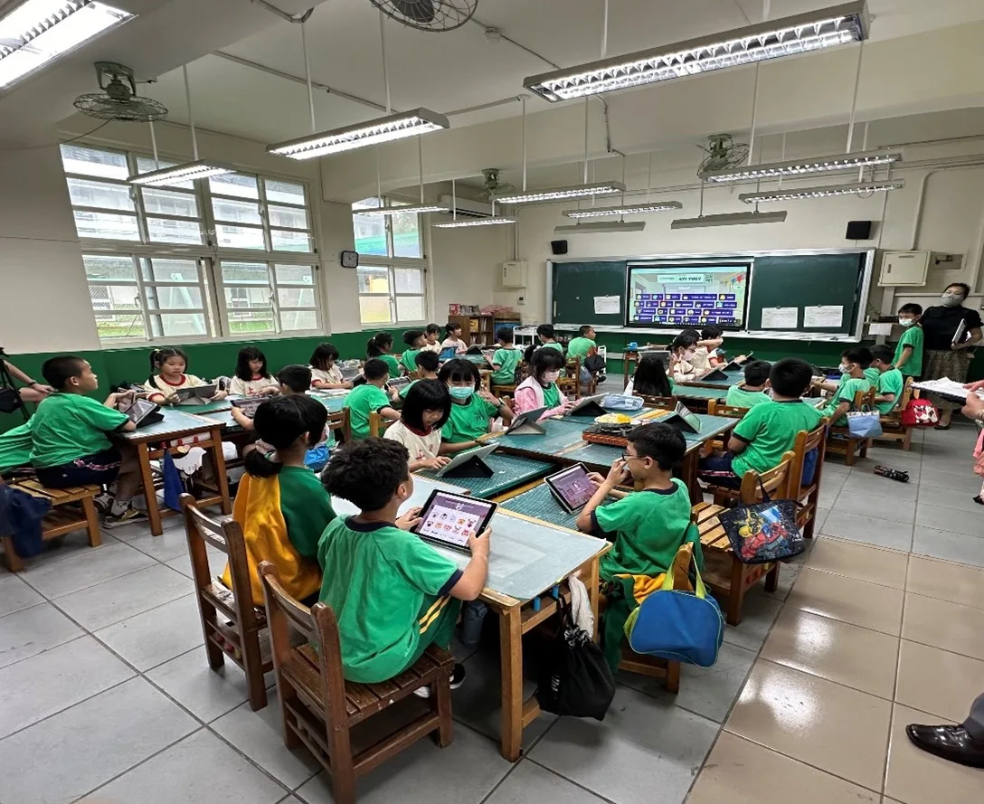 桃園市楊梅區瑞原國小融入客語教學。客委會提供