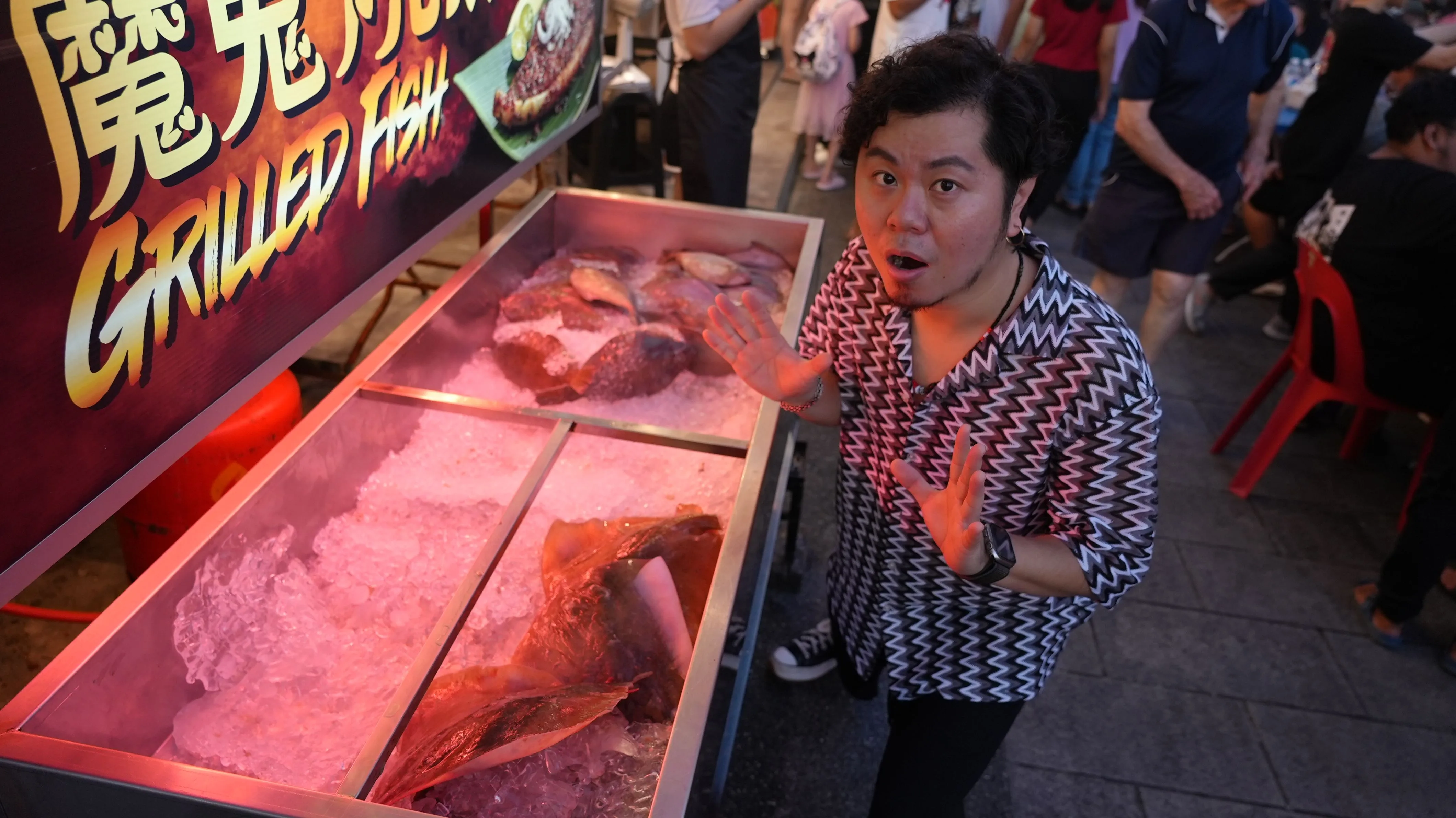 貌不驚人的魔鬼魚讓黃子軒一吃就愛上。客家電視台提供