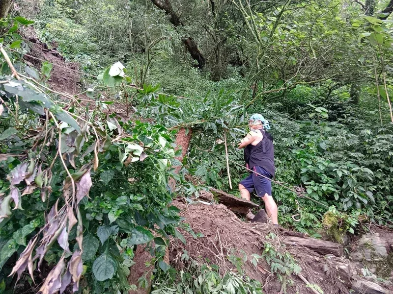 屏東北大武山步道因雨坍塌　暫停開放至10/15