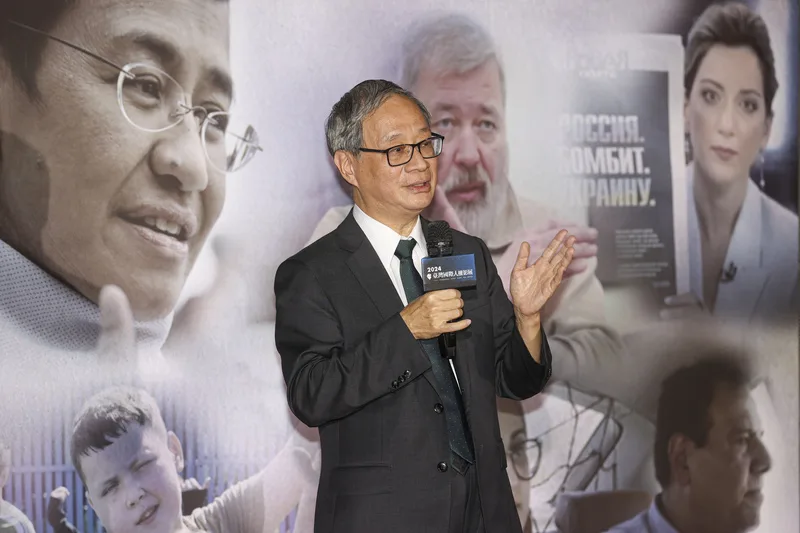 文化部長李遠出席影展開幕式。中央社