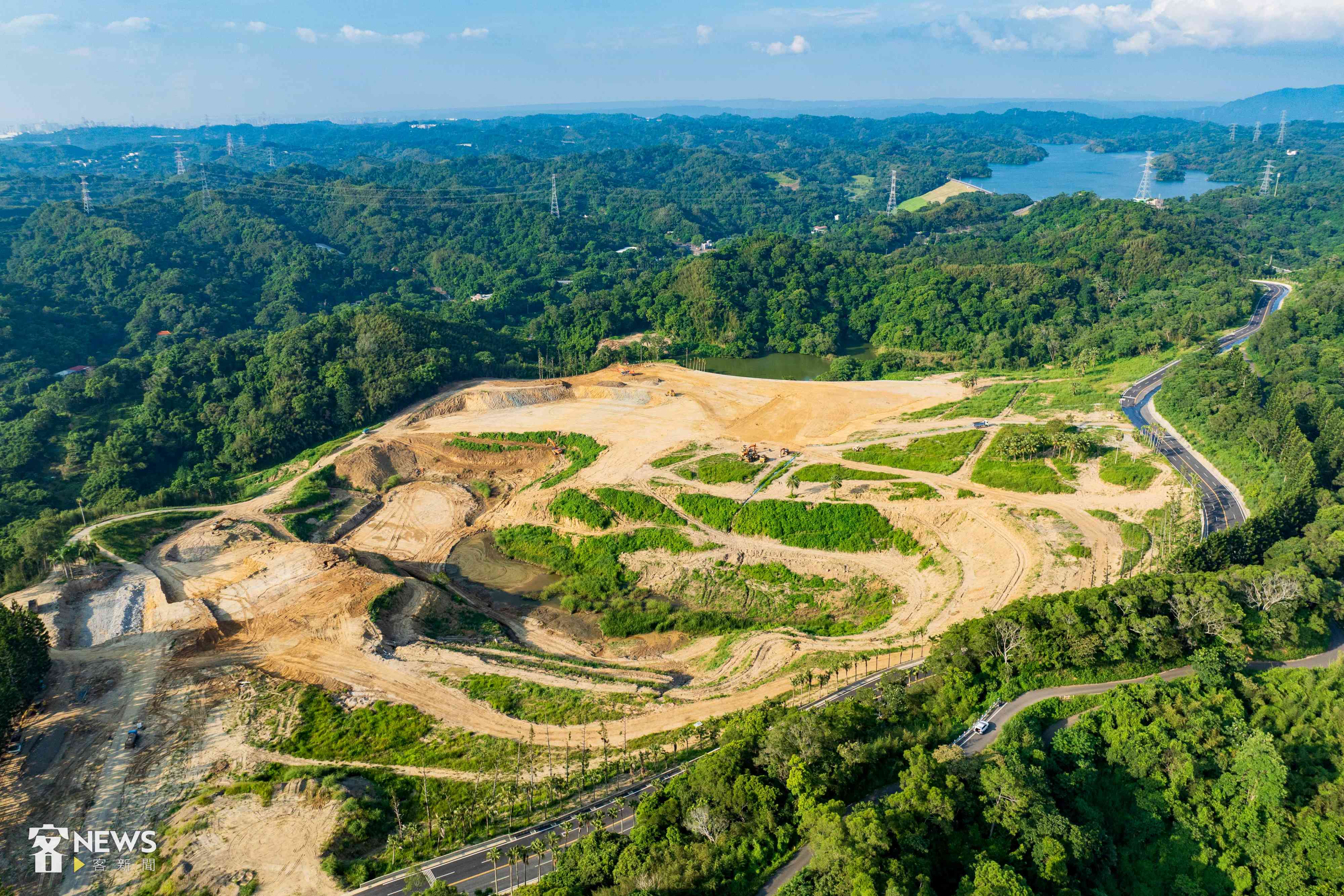 第二期開發案已在整地。宋佩遙攝