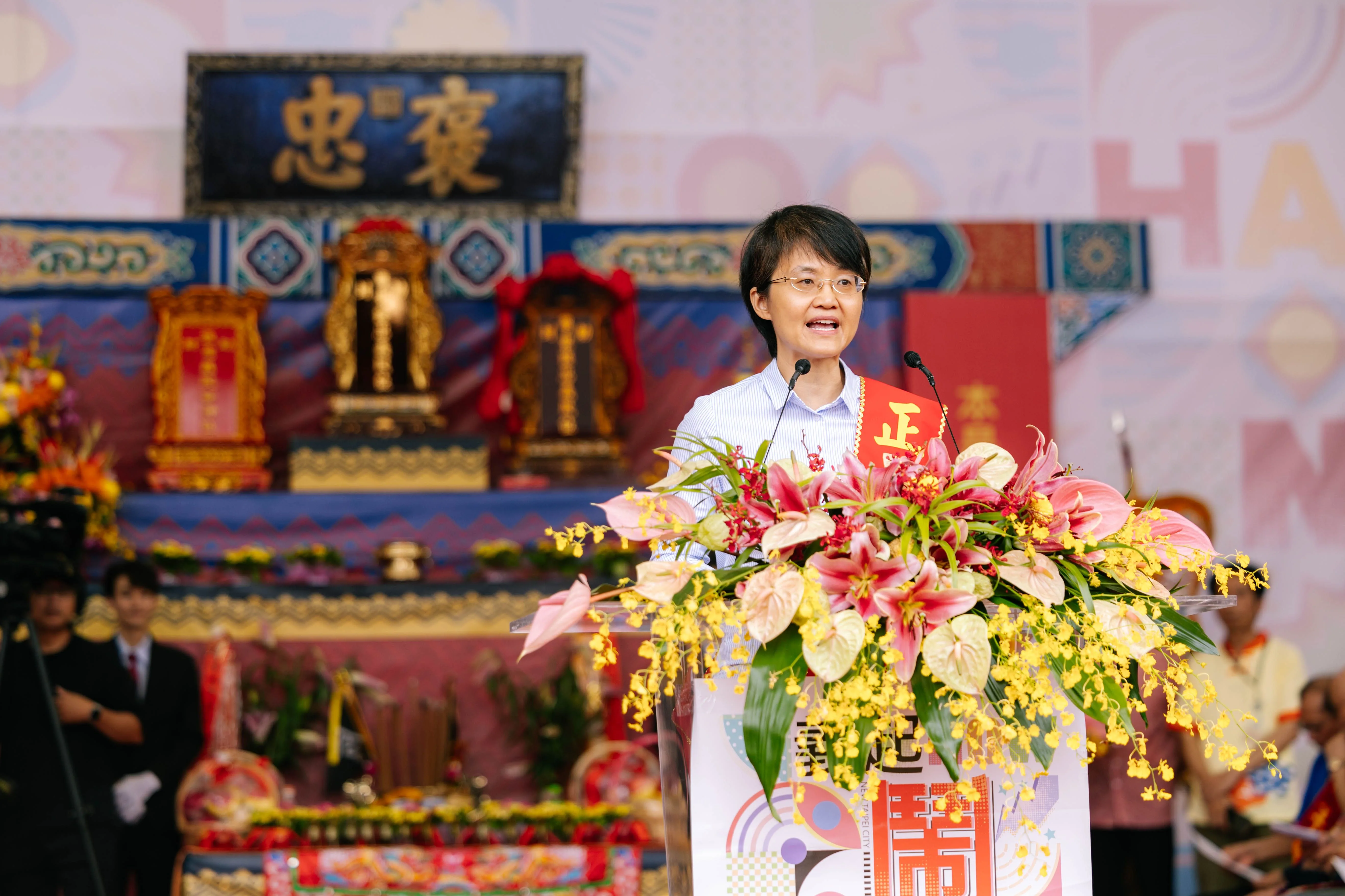 客委會主委古秀妃表示,這是她第一次參加新北市義民祭活動,感受到新北鄉親不忘本之心。客家委員會提供