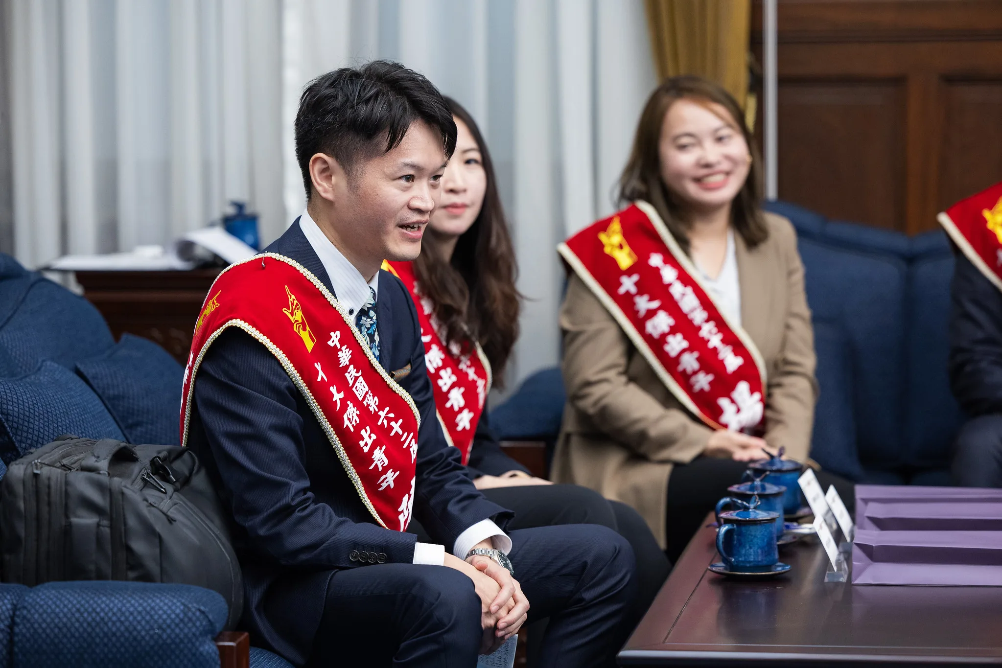 總統賴清德接見第62屆十大傑出青年。 總統府提供