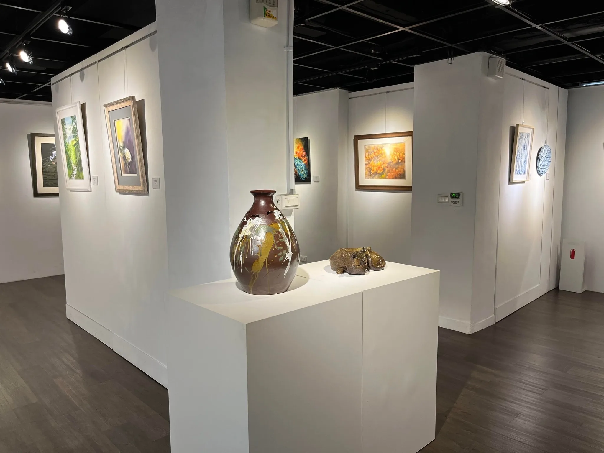 「2024藝遊風城會員美展暨交流展」於新竹市文化局的文化藝廊展出。文化局提供