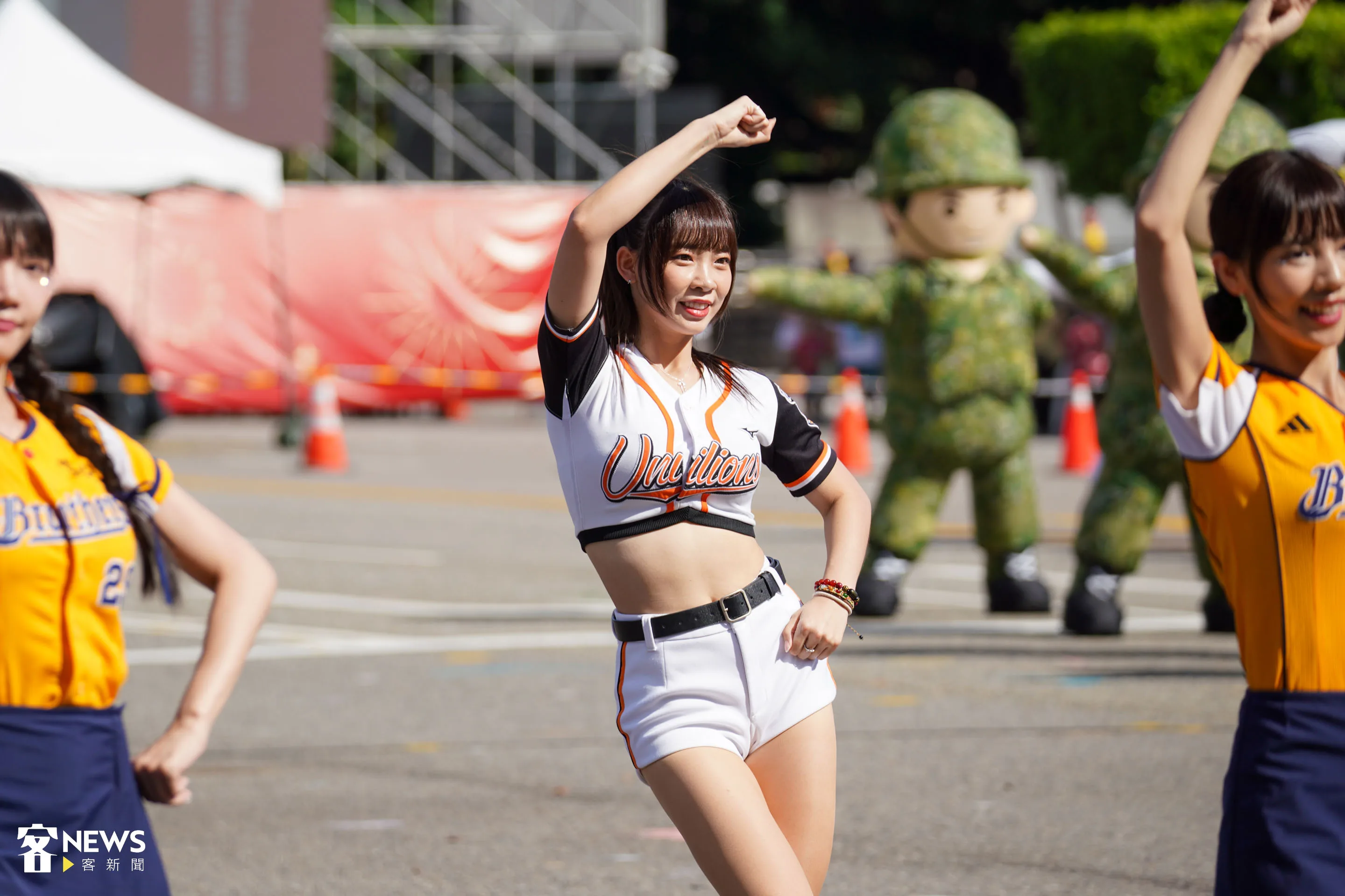 中職啦啦隊女孩。朱愷元攝