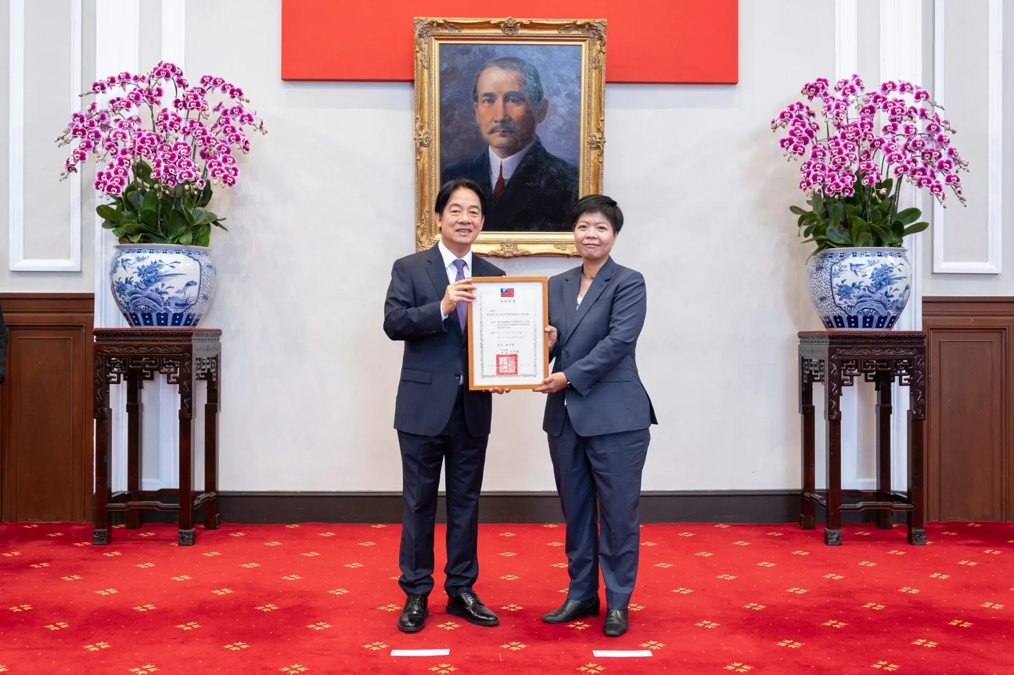 台灣運動好事協會創辦人劉柏君獲聘無任所大使。總統府提供