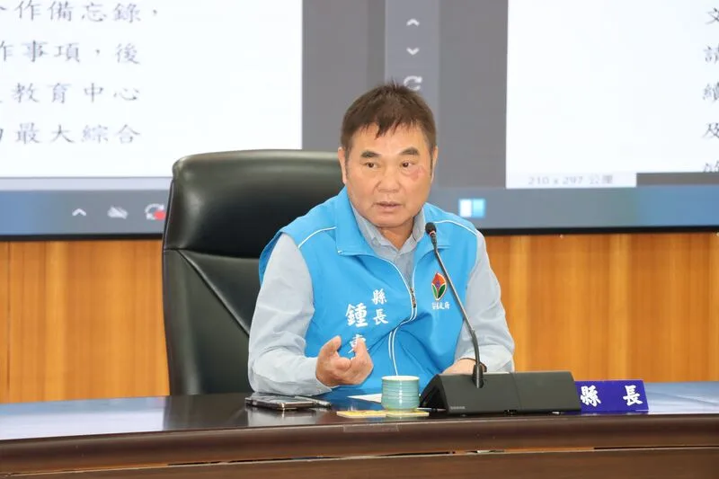 苗栗縣長鍾東錦8日表示,苗栗縣土地成本相對低,在4縣市中有優勢。 苗栗縣政府提供