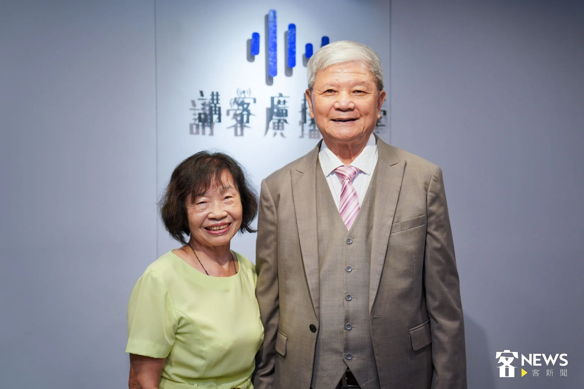 張民與古嫈一路走來共同在廣播路上打拚。朱愷元攝