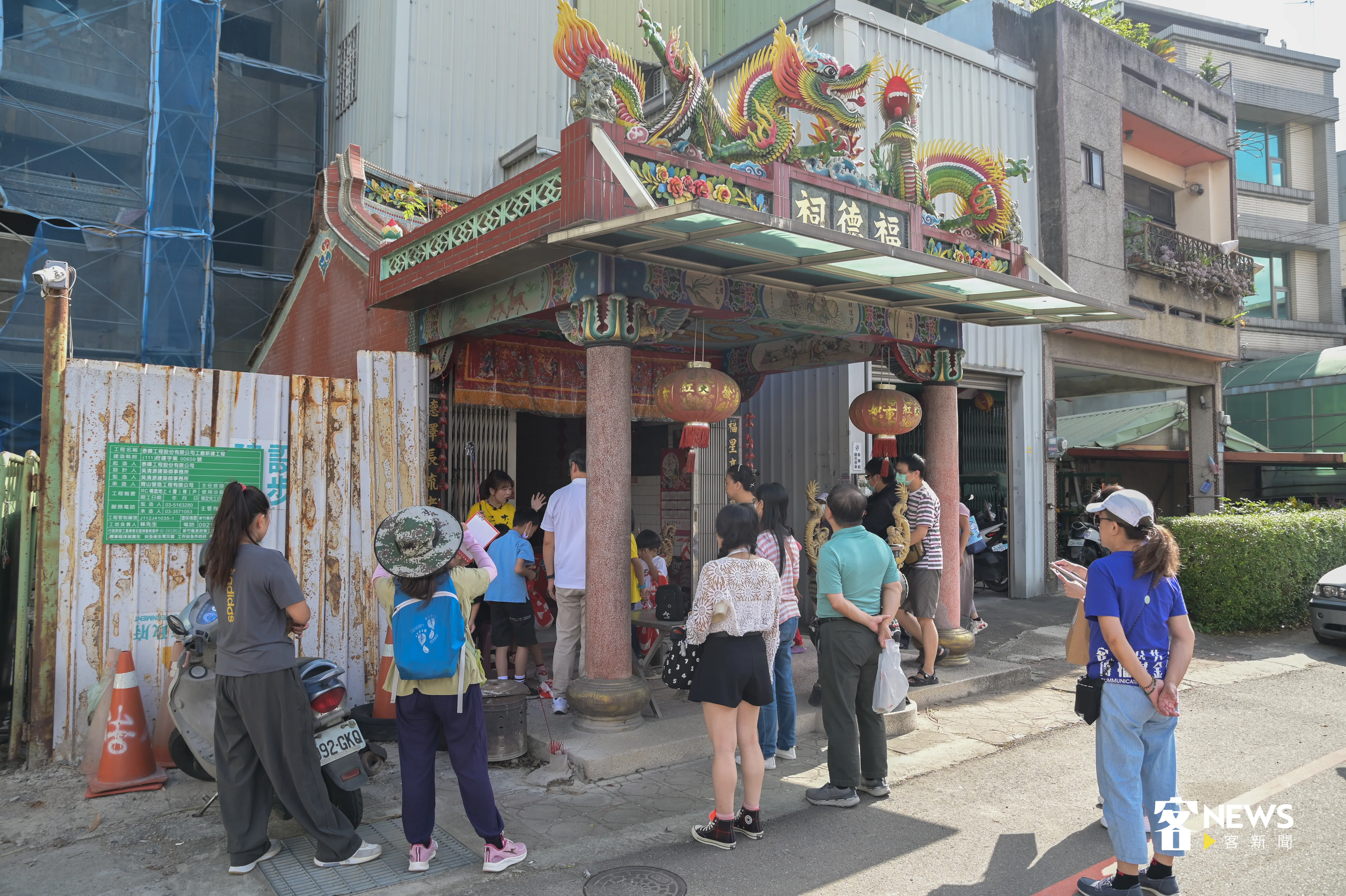 參拜第二站竹東牛眼樹下伯公。洪俊傑攝