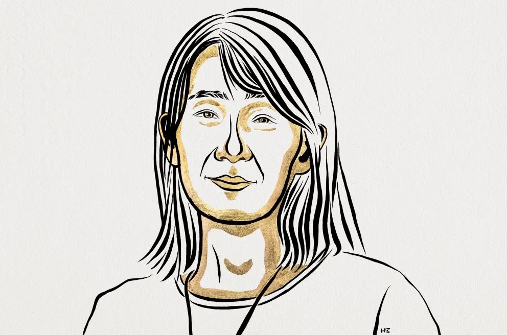 韓國作家韓江獲得2024年諾貝爾文學獎。翻攝Nobel Prize網站