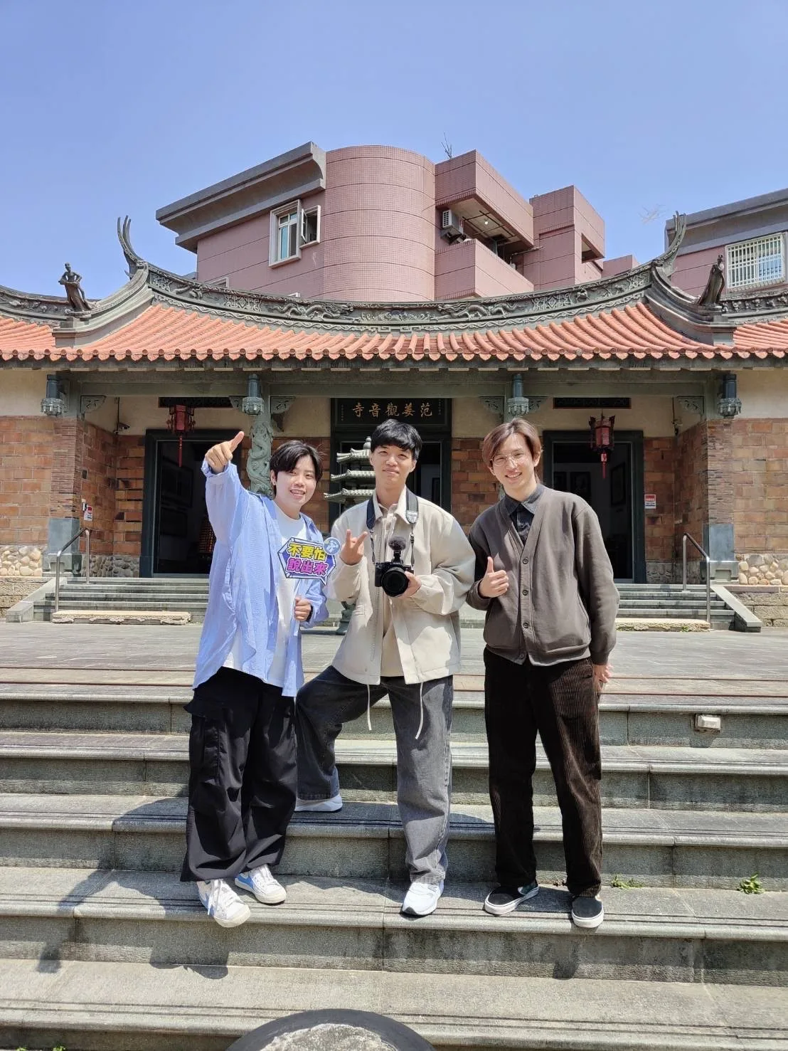 《客新聞》影視團隊左起宋佩遙、范修語、朱愷元。