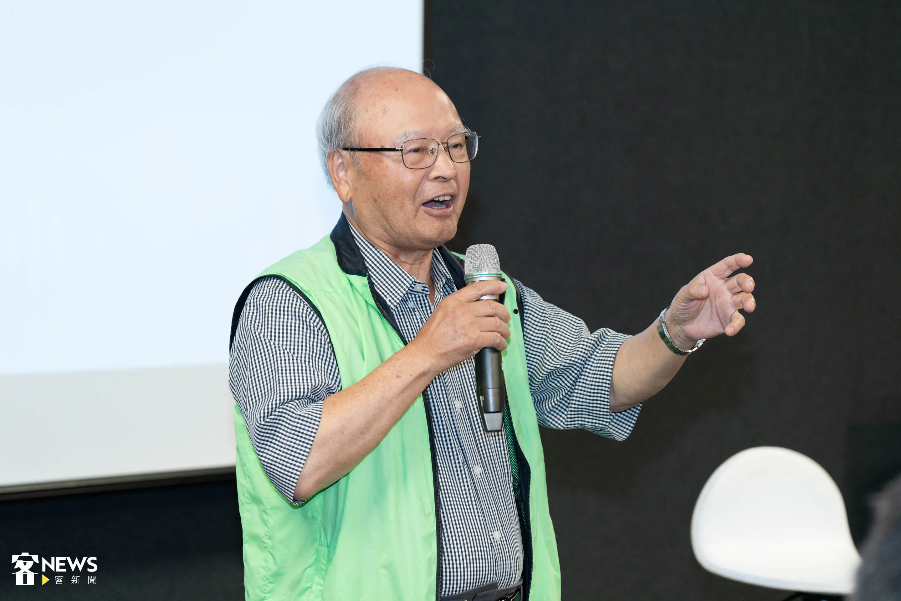 新客家廣播總裁羅能平，提到早年花了非常錢前扶植電台，非常幸運能擁有資源並把資源投入客家。范修語攝