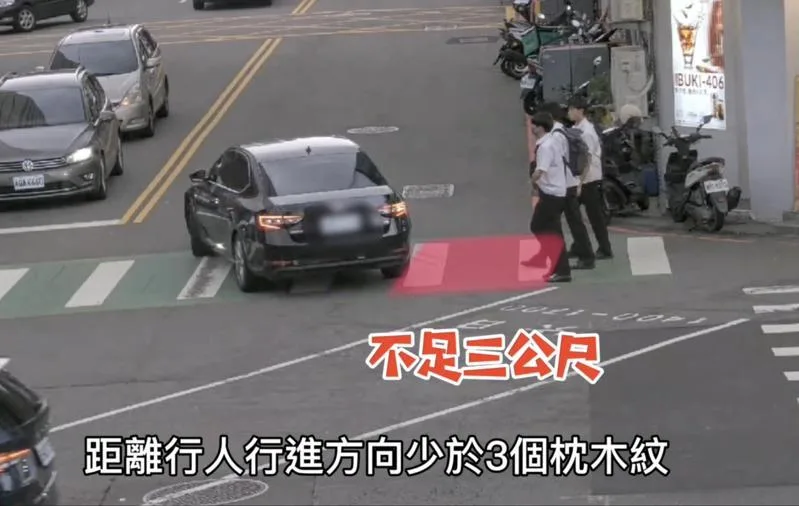台中交通停讓行人科技執法將上路。台中市警第二分局提供